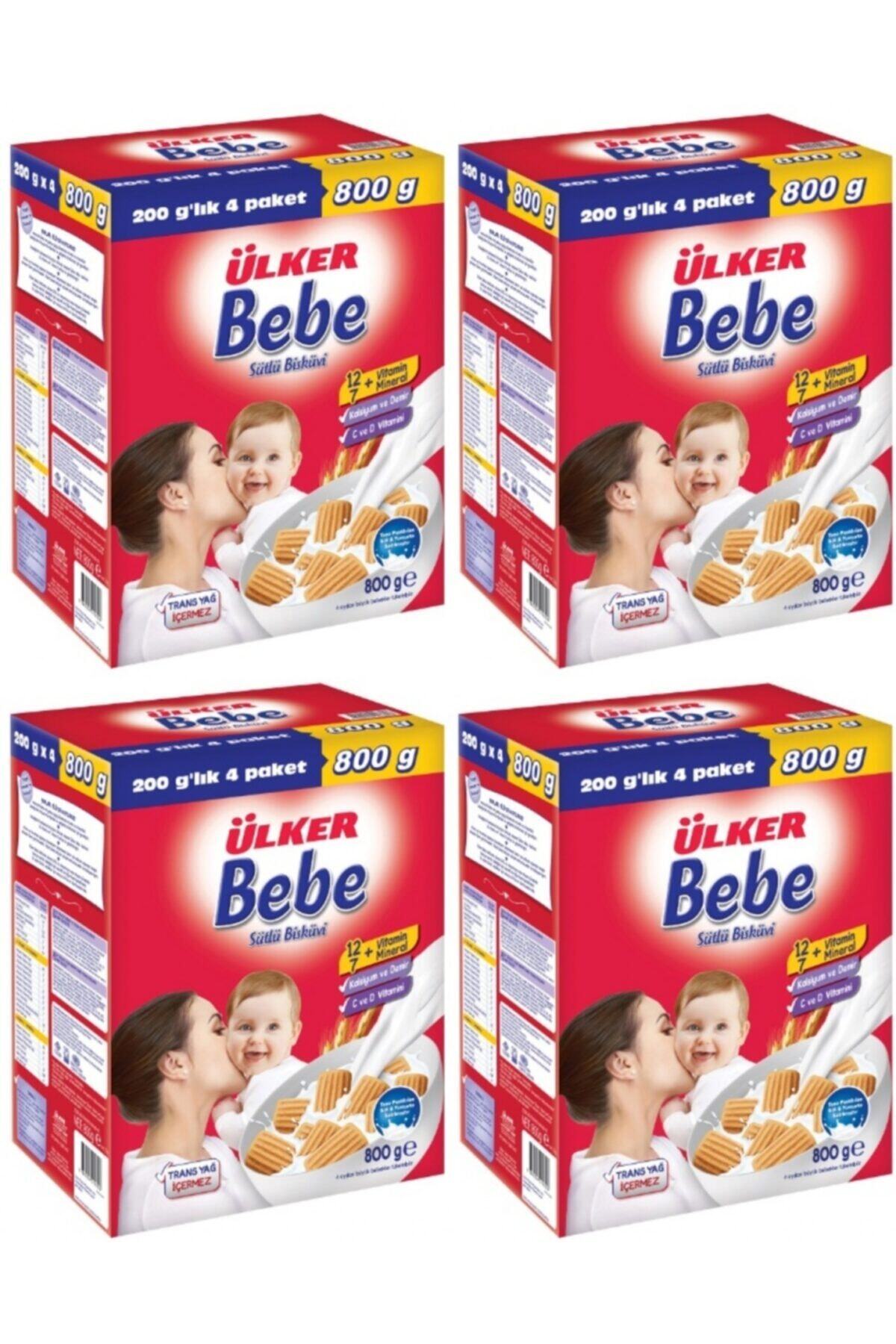 Hero Baby Bebe Sütlü Bisküvi 800 G 4 Adet