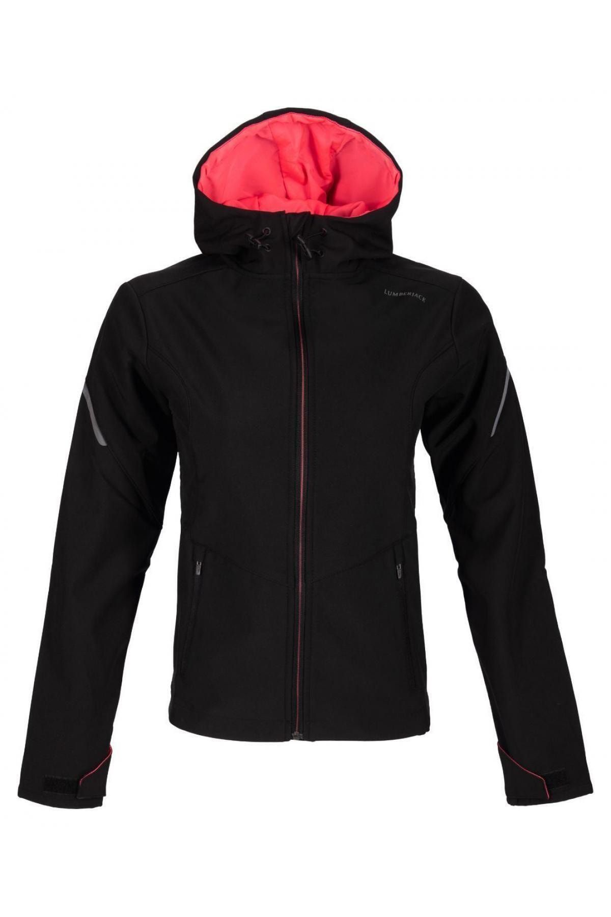 lumberjack 10104450 Sn144 Harvey Softshell Mont Siyah Kadın Mont