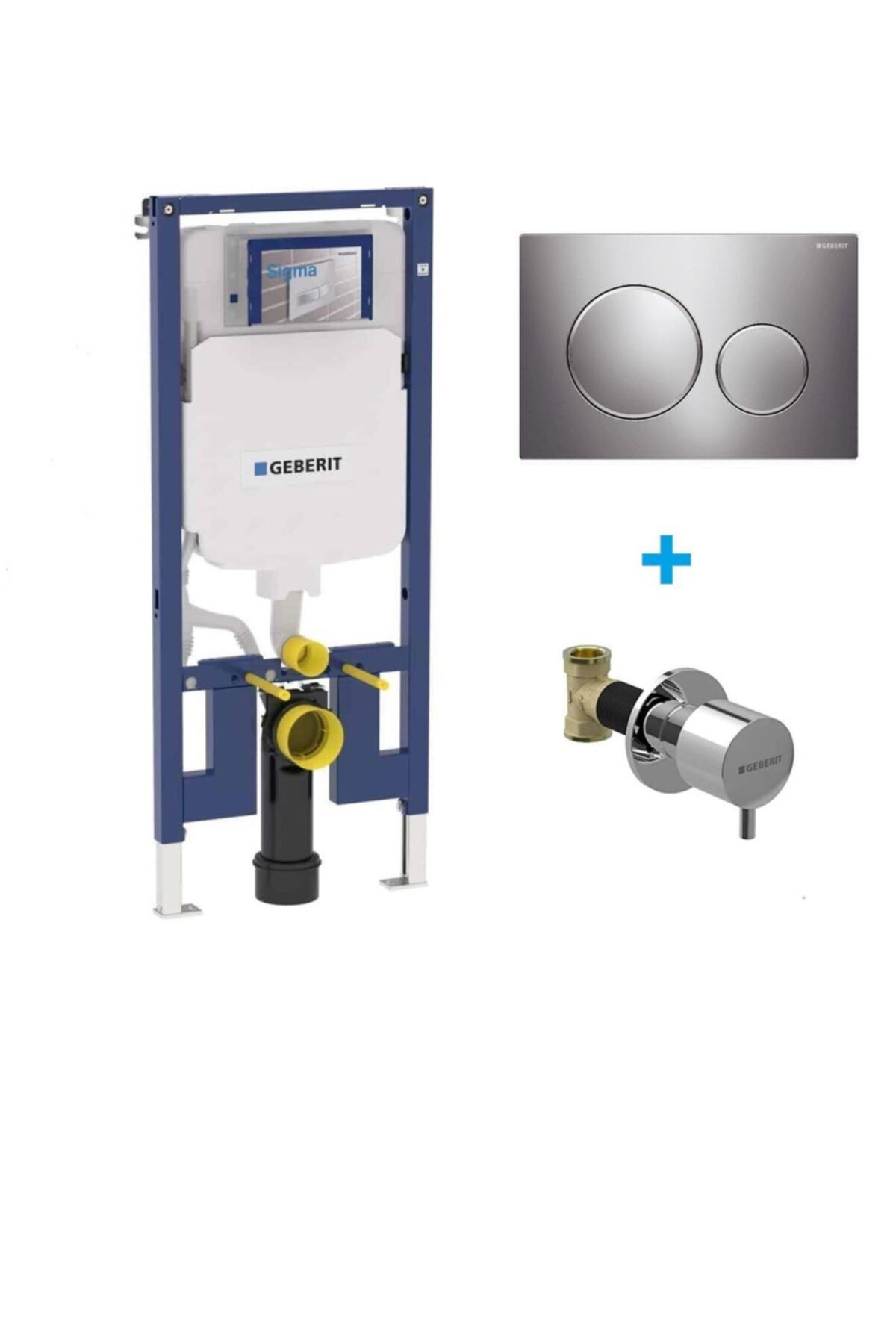 Geberit Sigma Duofix Alçıpan Tipi Gömme Rezervuar Seti 8cm 111.796.00.1