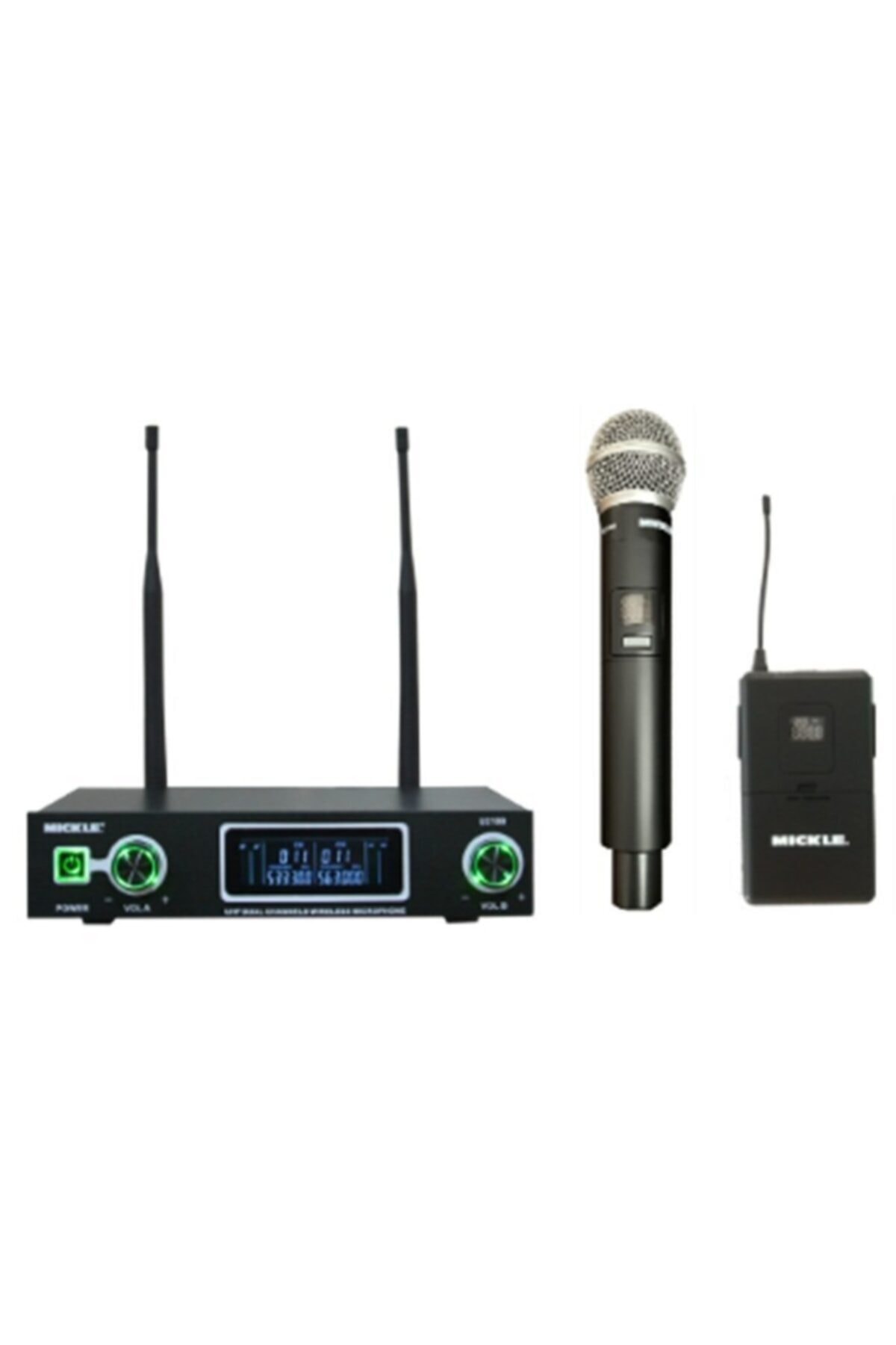 Mickle U-2100ey El+yaka Profesyonel Telsiz Mikrofon