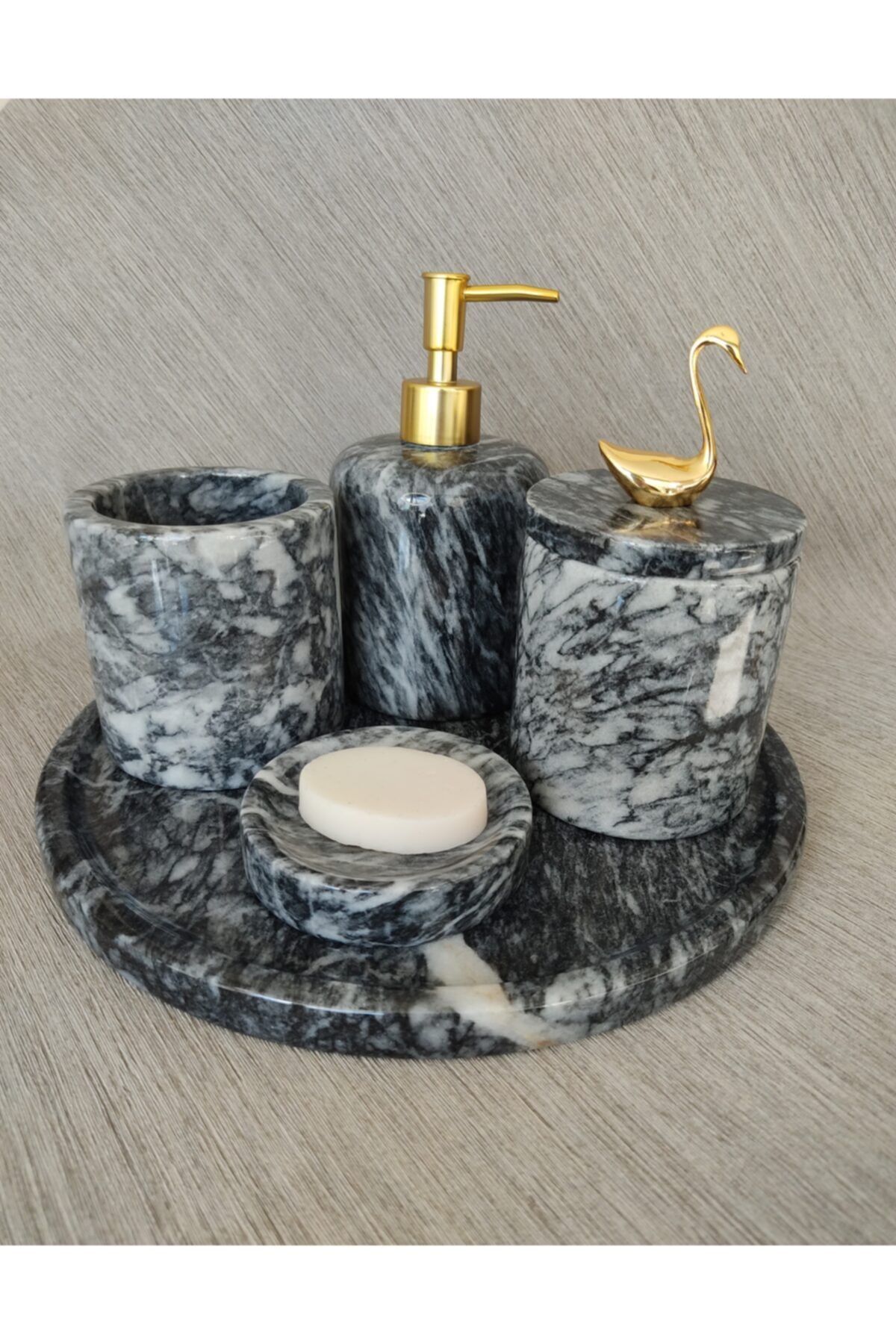ASKAYA MERMER Mermer Banyo Seti (5'li)