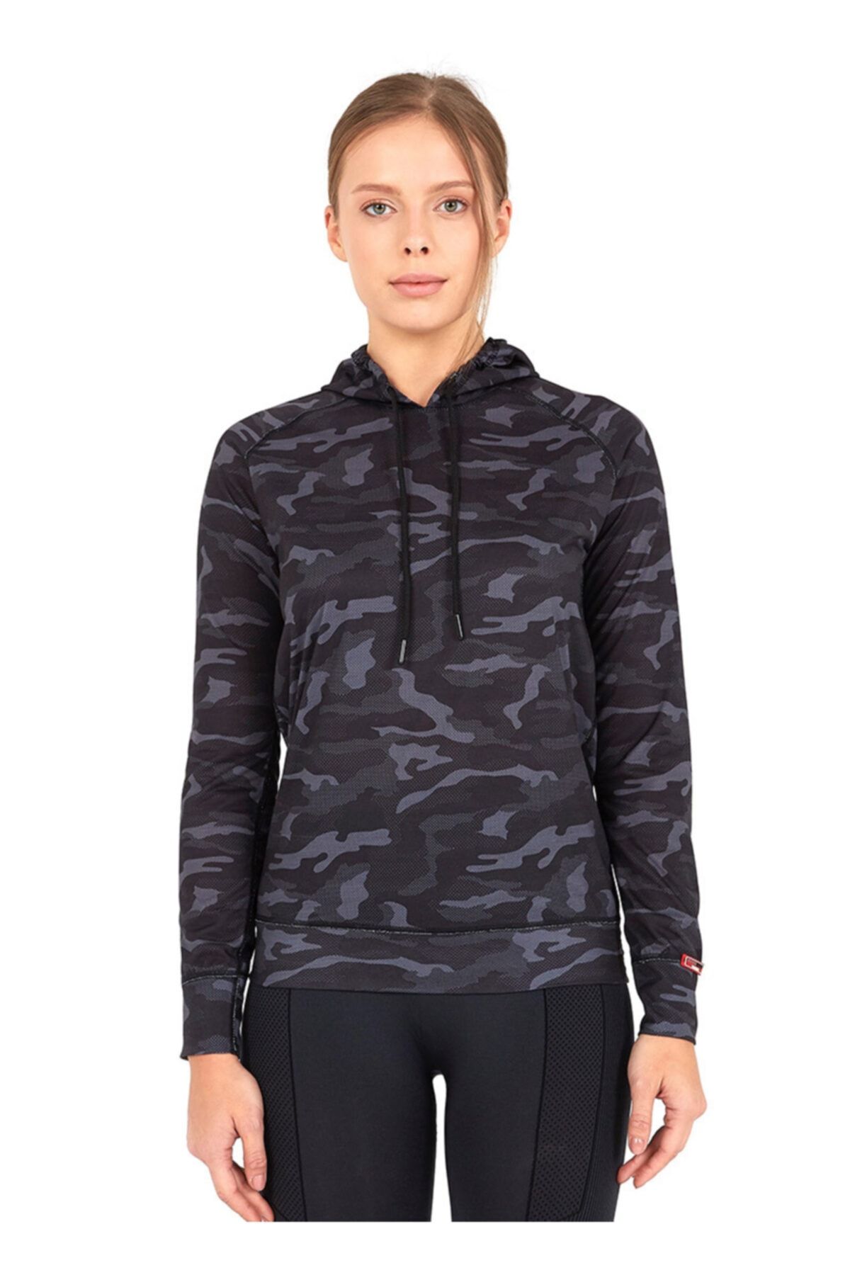 Blackspade Kadın Termal Kapşonlu Sweatshirt 2. Seviye 6194 - Baskılı