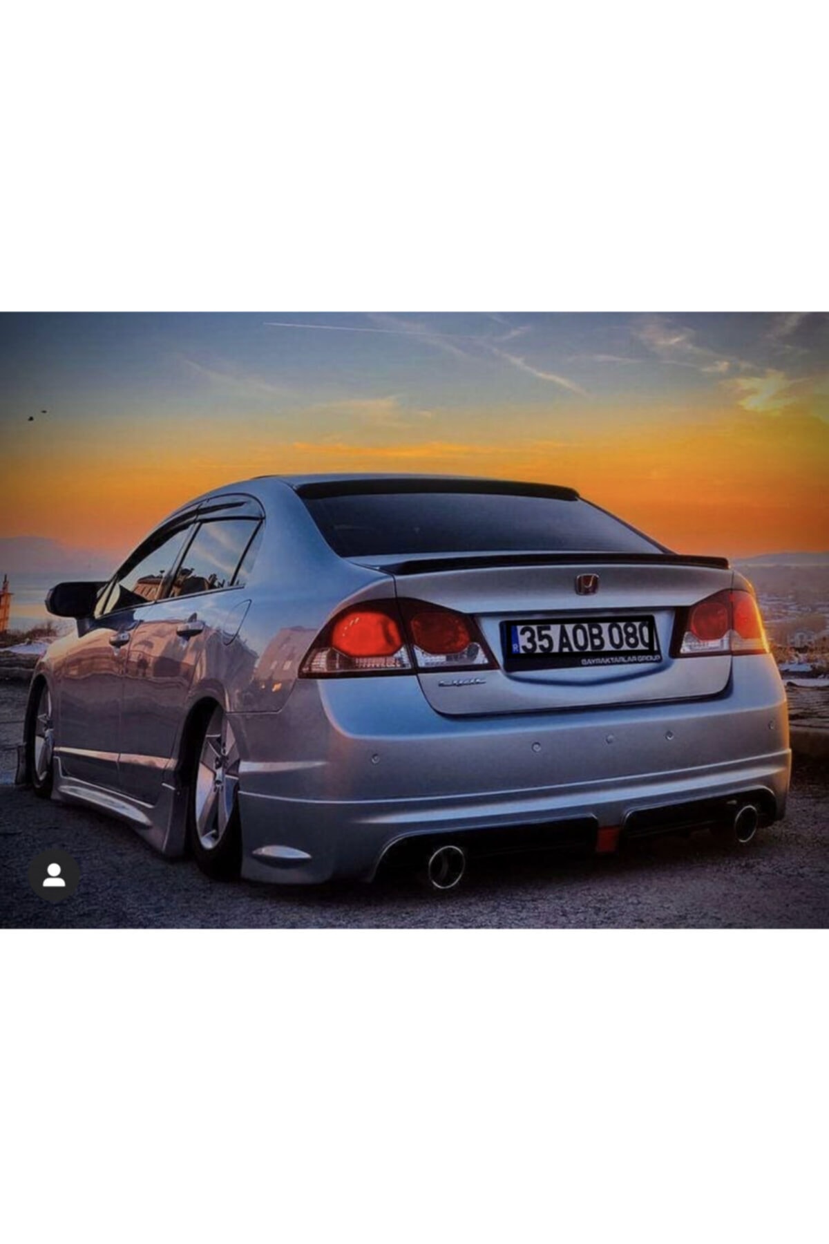 smartspoyler Honda Civic Fd6 Arka Tampon Eki Çift Çıkış Astarlı