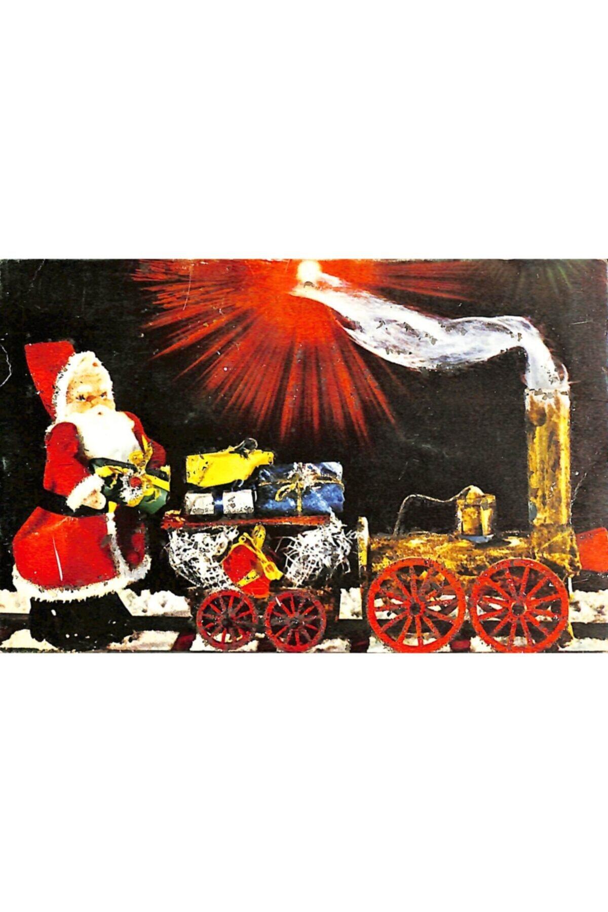 Gökçe Koleksiyon Yılbaşı  yeniyıl  Noel Baba Temalı Simli Kartpostal