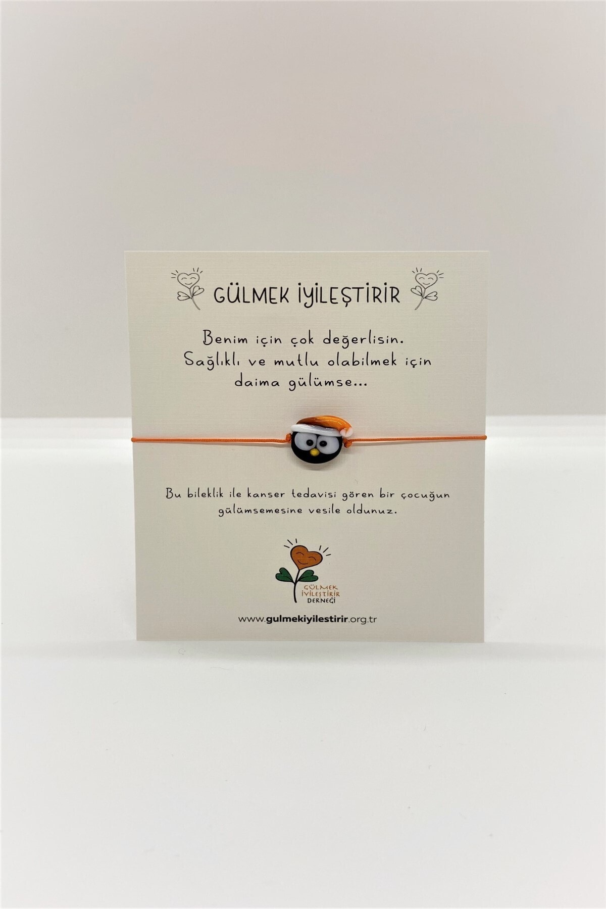Gülmek İyileştirir Derneği - Yılbaşı Penguenli Cam Bileklik - Penguenli Bileklik - Yılbaşı Pengueni