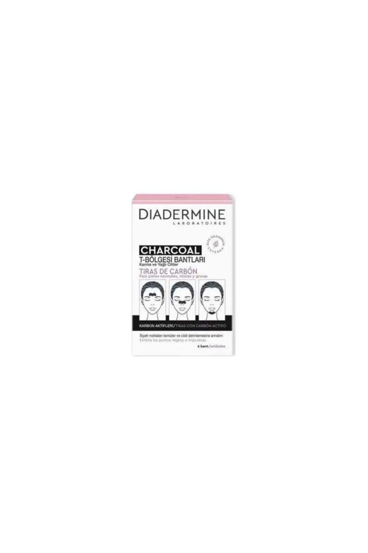Diadermine Charcoal T Bölgesi Bantları 6 Adet Bant