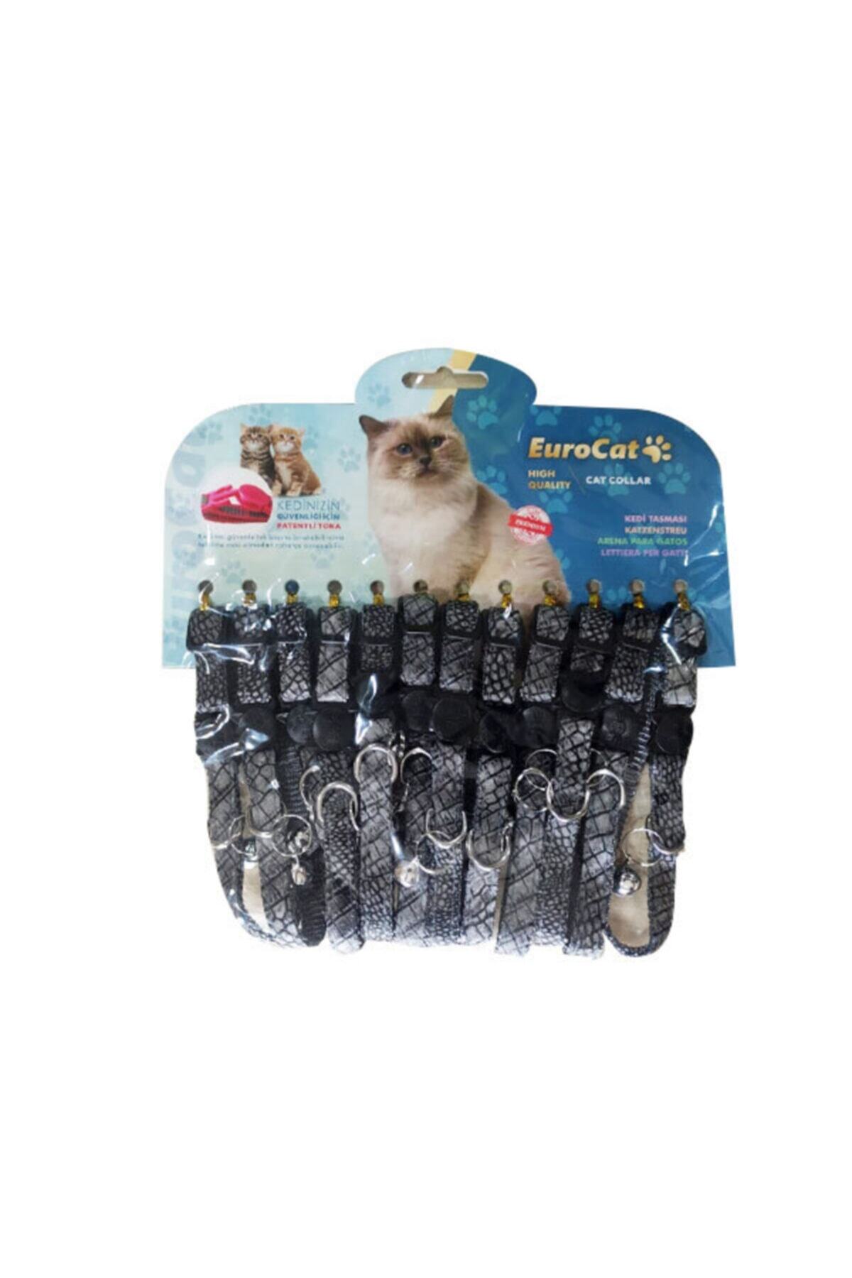 Eurocat Kedi Boy. Tas. Deri Des.10mm28cm 12li Gri