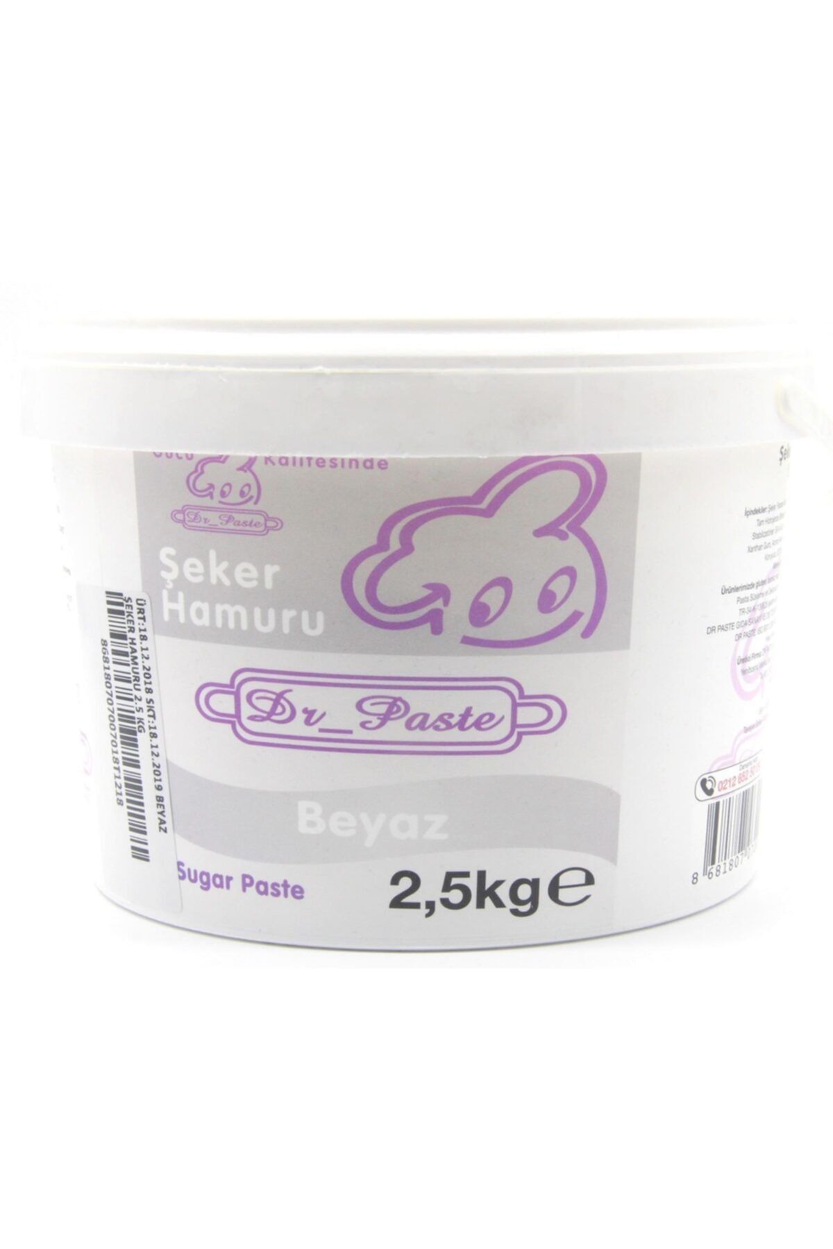 Dr.Paste Dr Paste Şeker Hamuru 2,5 Kg - Beyaz