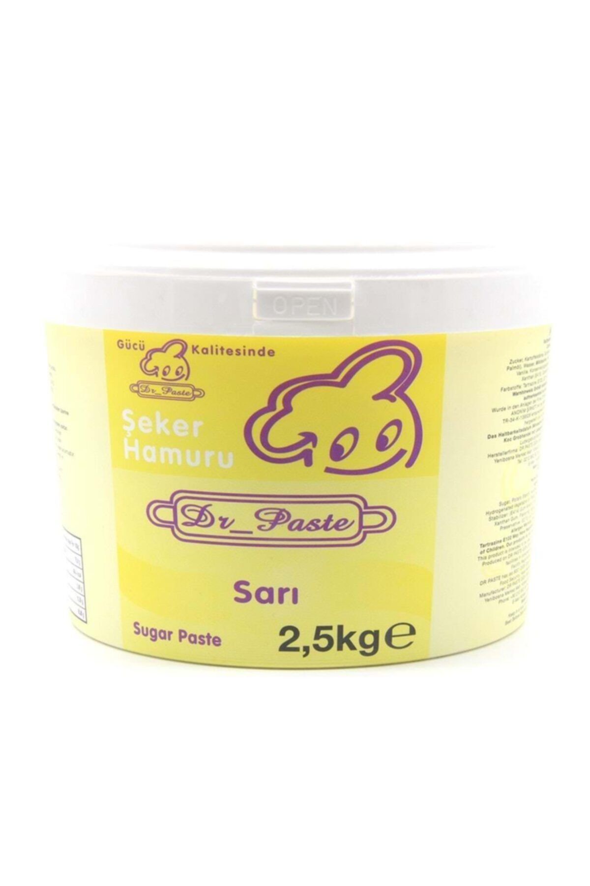 Dr.Paste Dr Paste Şeker Hamuru 2,5 Kg - Sarı