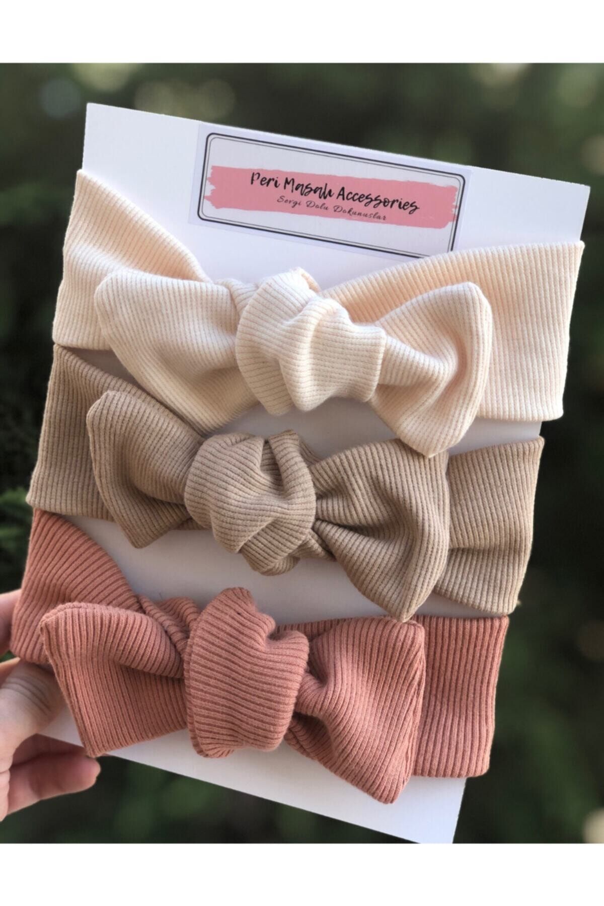 BABYSHOPİER Kız Bebek/çocuk 3'lü Ribana Set
