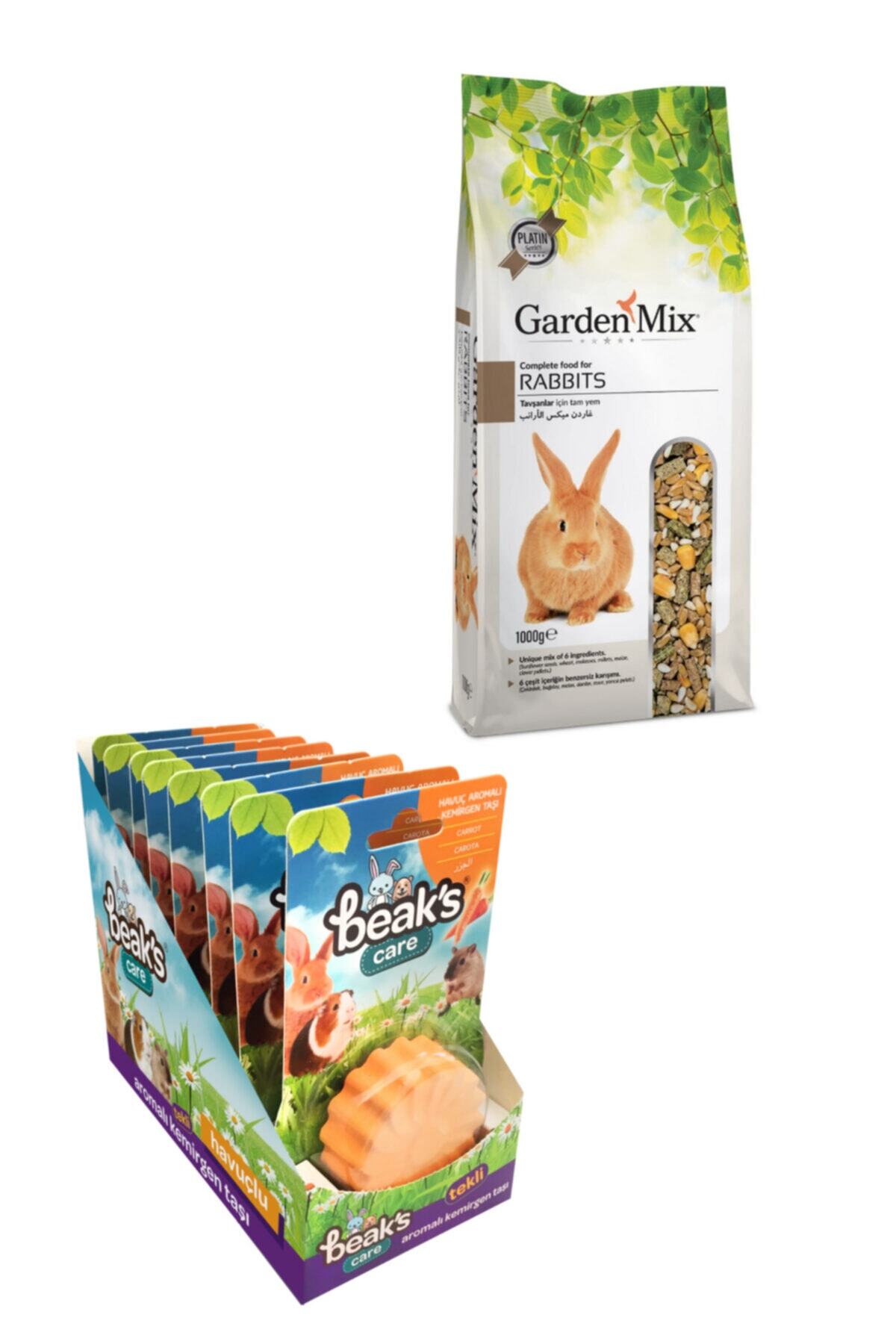 Gardenmix Tavşan Yemi Seti Tavşan Yemi 1 Kg- Kemirgen Kemirme Taşı