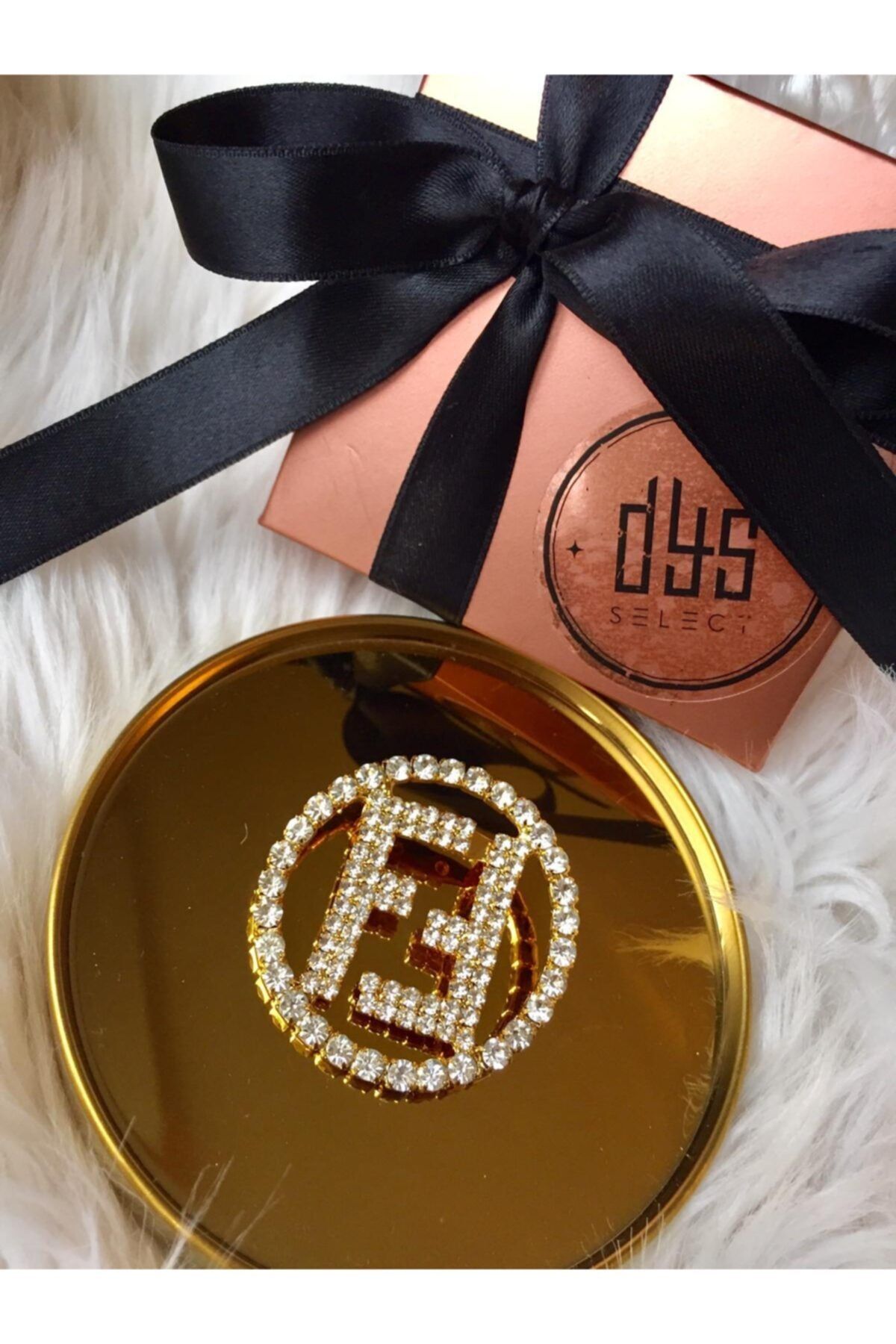 Dys Broş Fendi Model Gold
