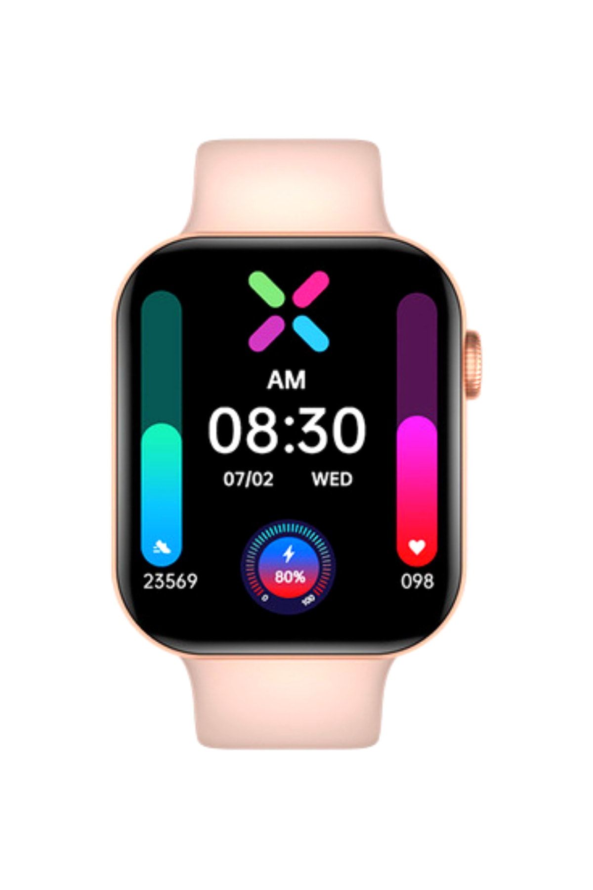 SeyuTech Watch 6 Max Pro Pembe Akıllı Saat Iphone Ve Android Tüm Telefonlara Uyumlu