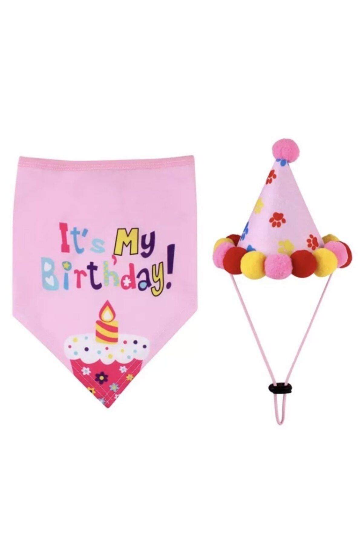 JACKS DOG CAFE Happy Bithday Kedi Köpek Şapka Ve Bandana