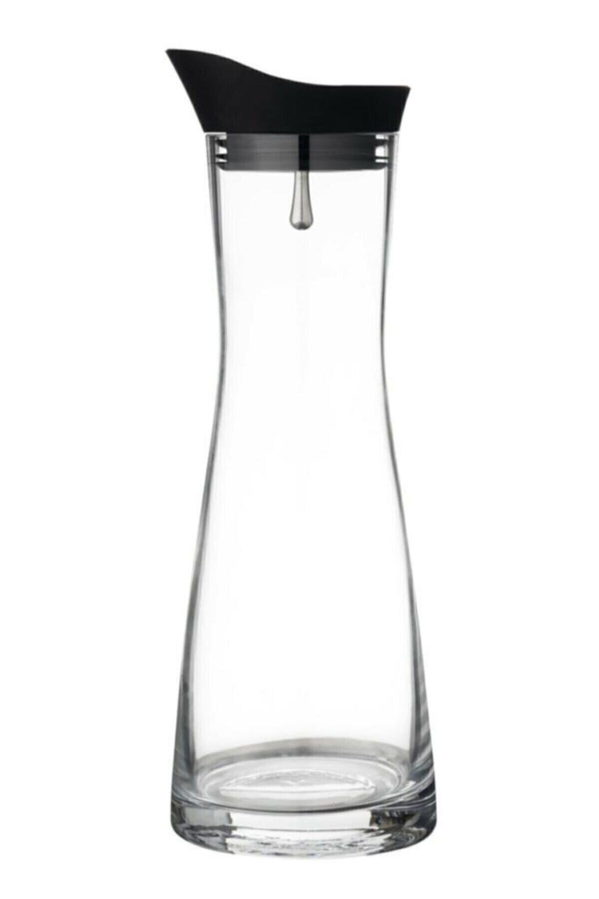 Cagla Homes Metal Otomatik Kapaklı Borasilikat Cam Sürahi Karaf 1500ml -srh11