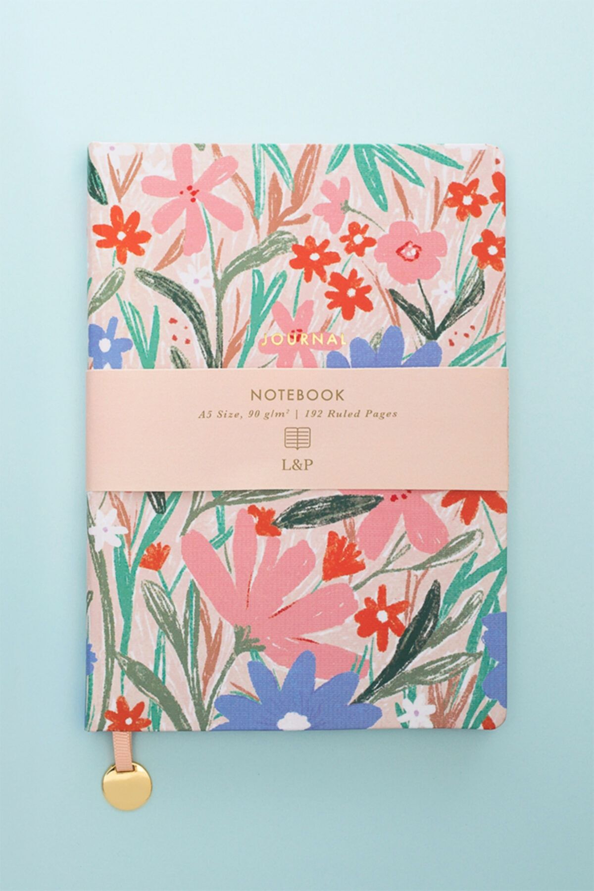 Leather Paper A5 Çizgili Defter Sert Kapak 15 X 21 Bej - Daisy Dew