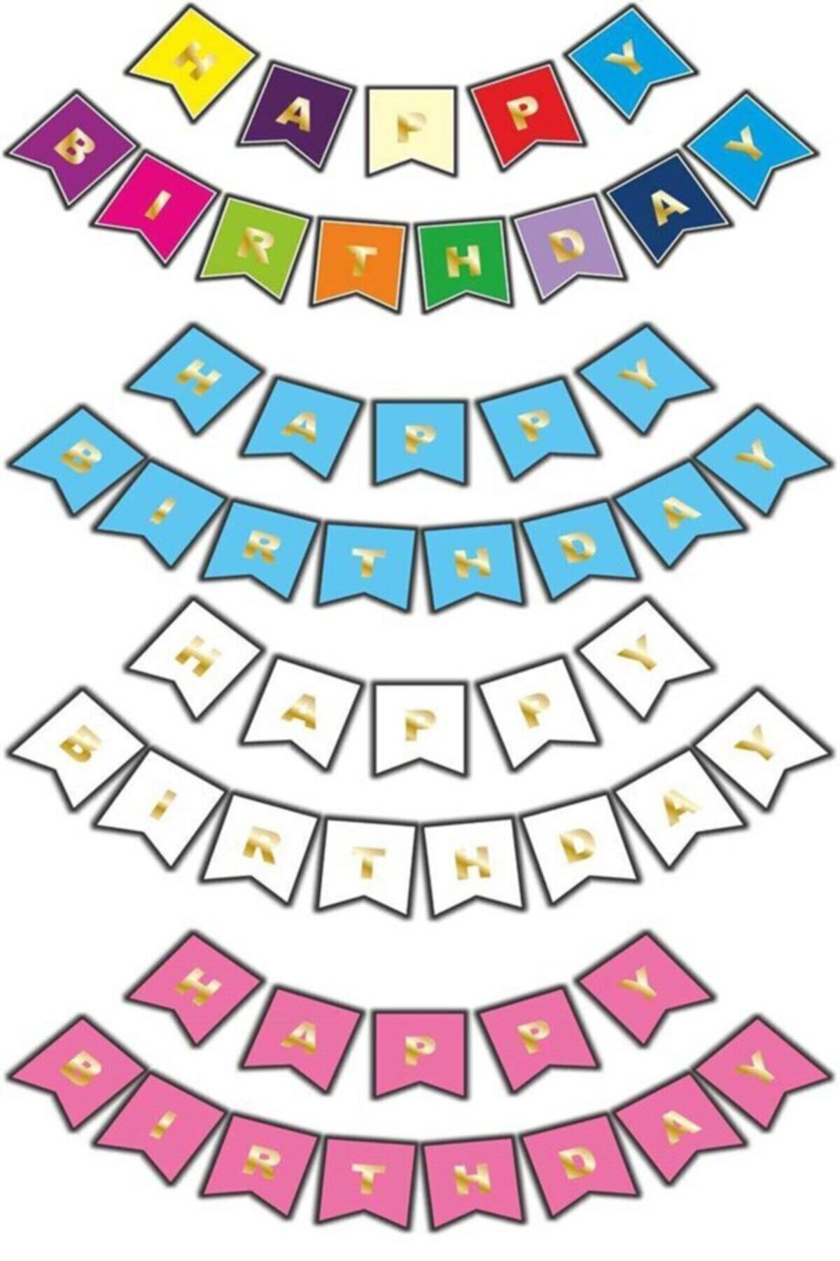 Partifabrik Happy Birthday Banner 2,2 Metre