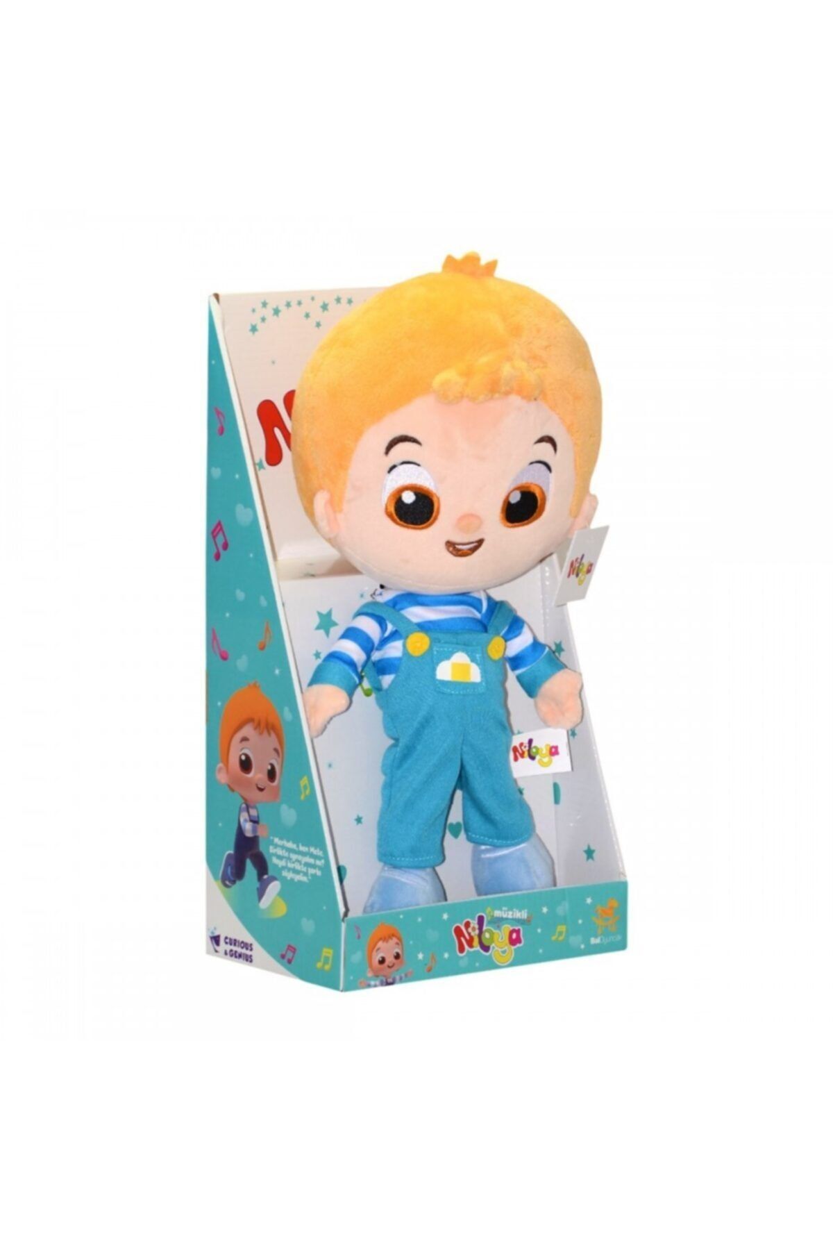 Pal Oyuncak Mete Müzikli Tulumlu Peluş Bebek 35 Cm.