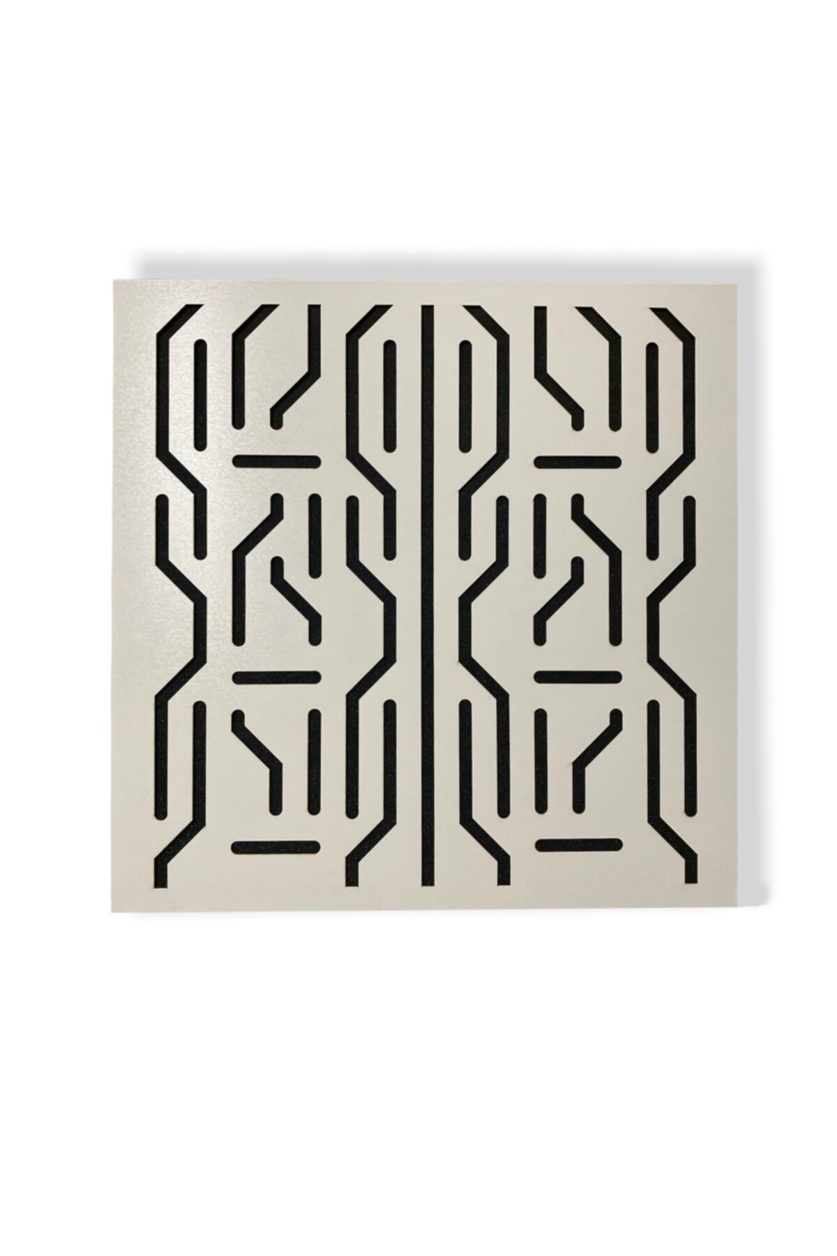 EKOAKUSTİK Eko Akustik Labyrinth Ahşap Difüzör Panel 50cm*50cm Beyaz