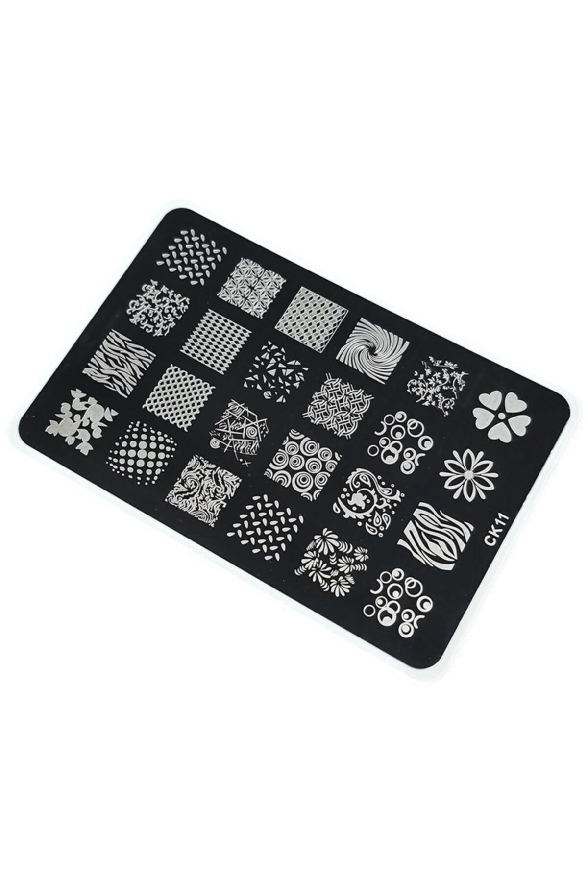 aba nails Nail Art Stamping Baskı Plakası Büyük Boy Xl Ck11