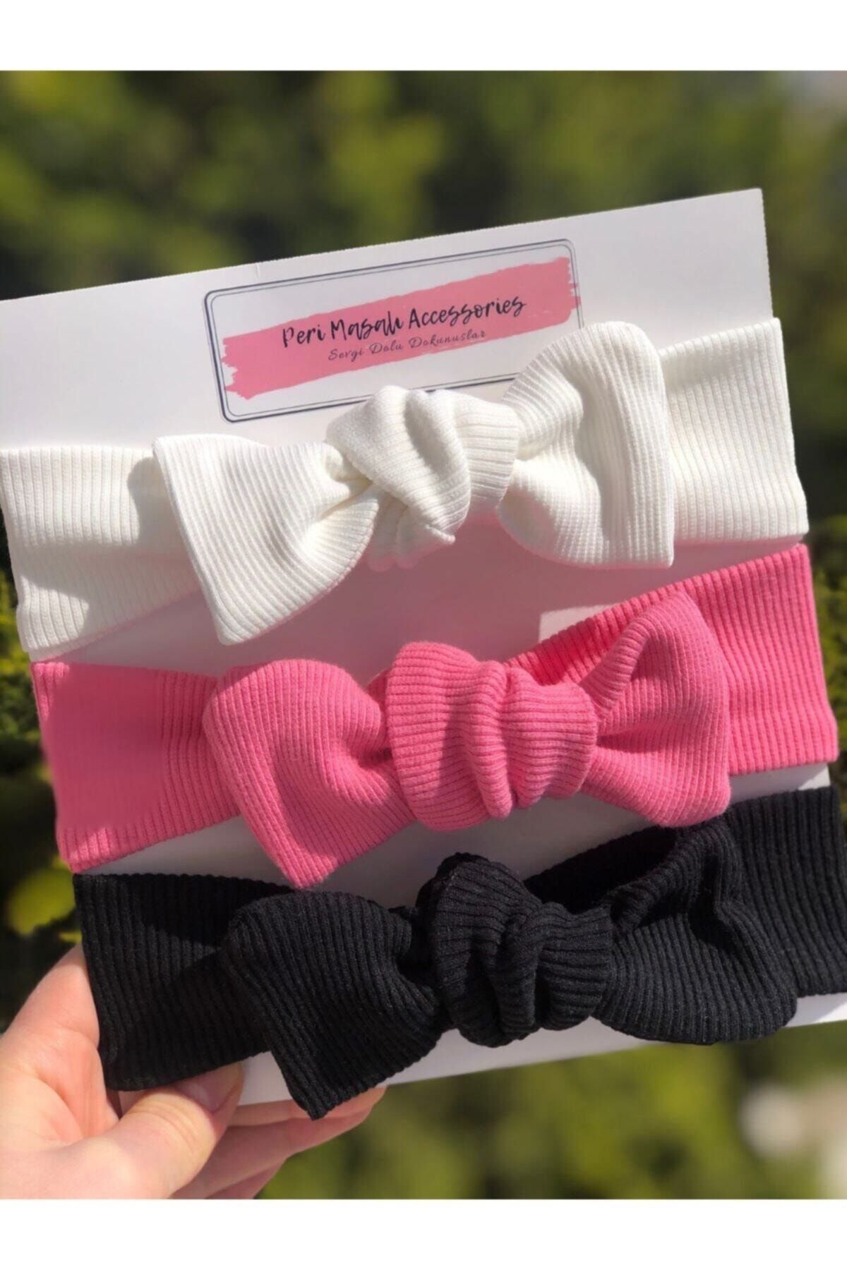 BABYSHOPİER Kız Bebek Çocuk 3 lü Ribana Set