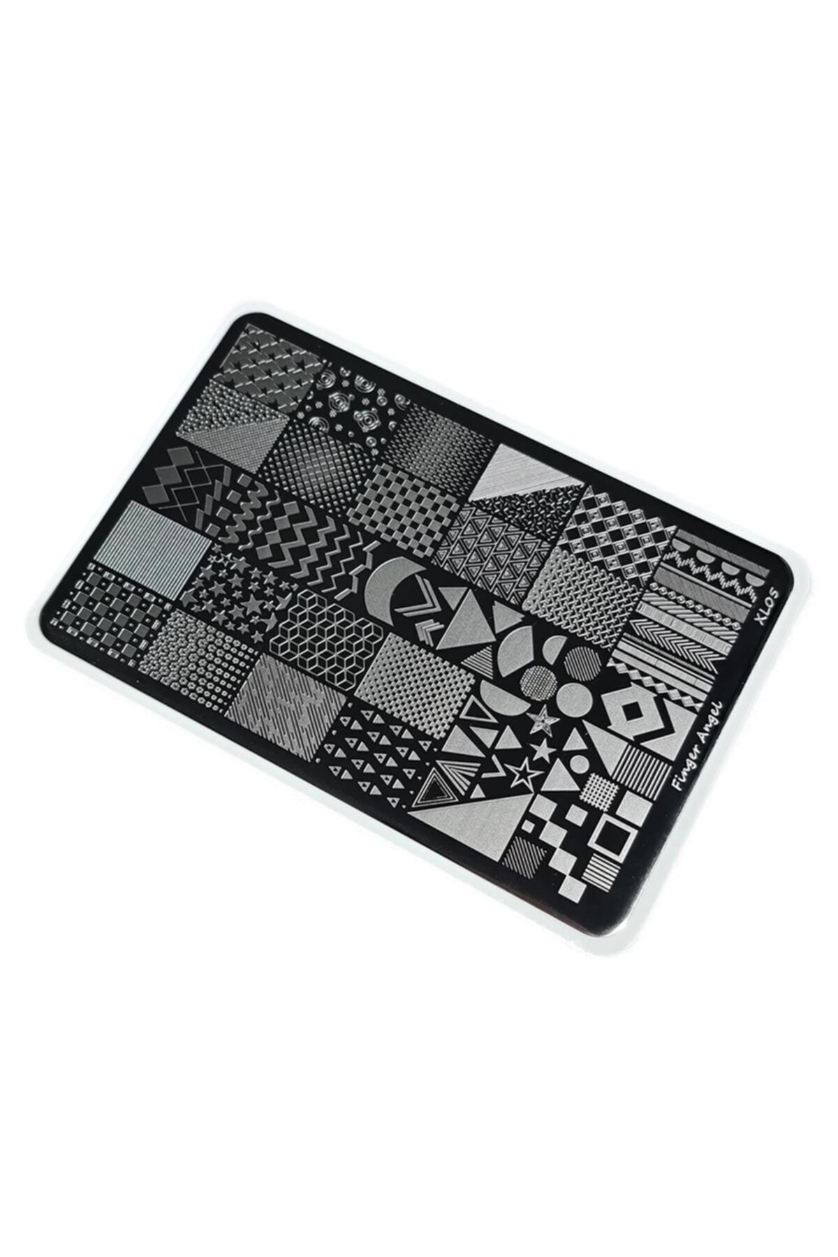aba nails Nail Art Stamping Baskı Plakası Büyük Boy Xl F04