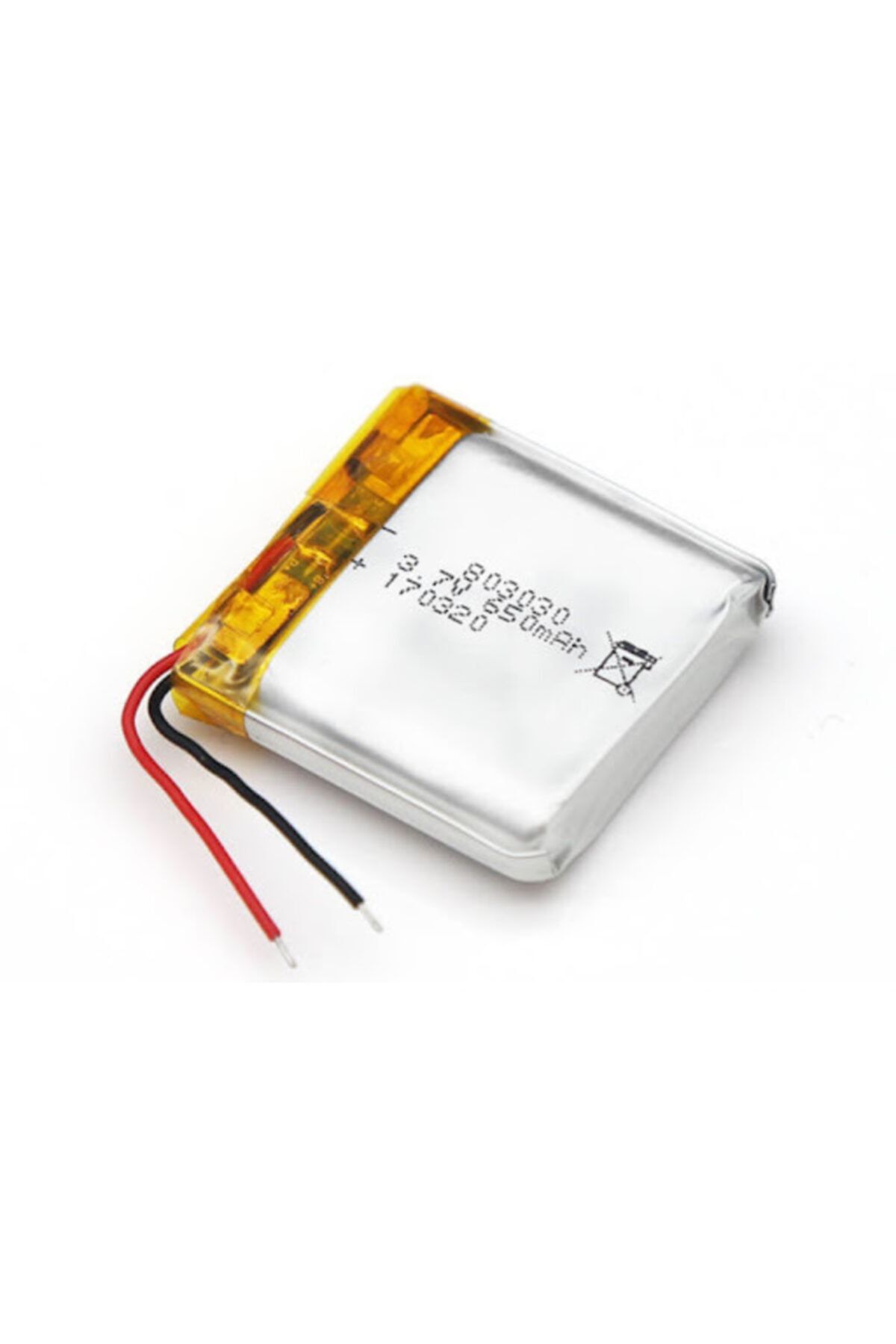 CAYKA Mp3 Mp4 Akıllı Saat Drone Pili 3.7v 650mah Şarjlı Li-polimer Batarya (25mm X 25mm X 3mm)