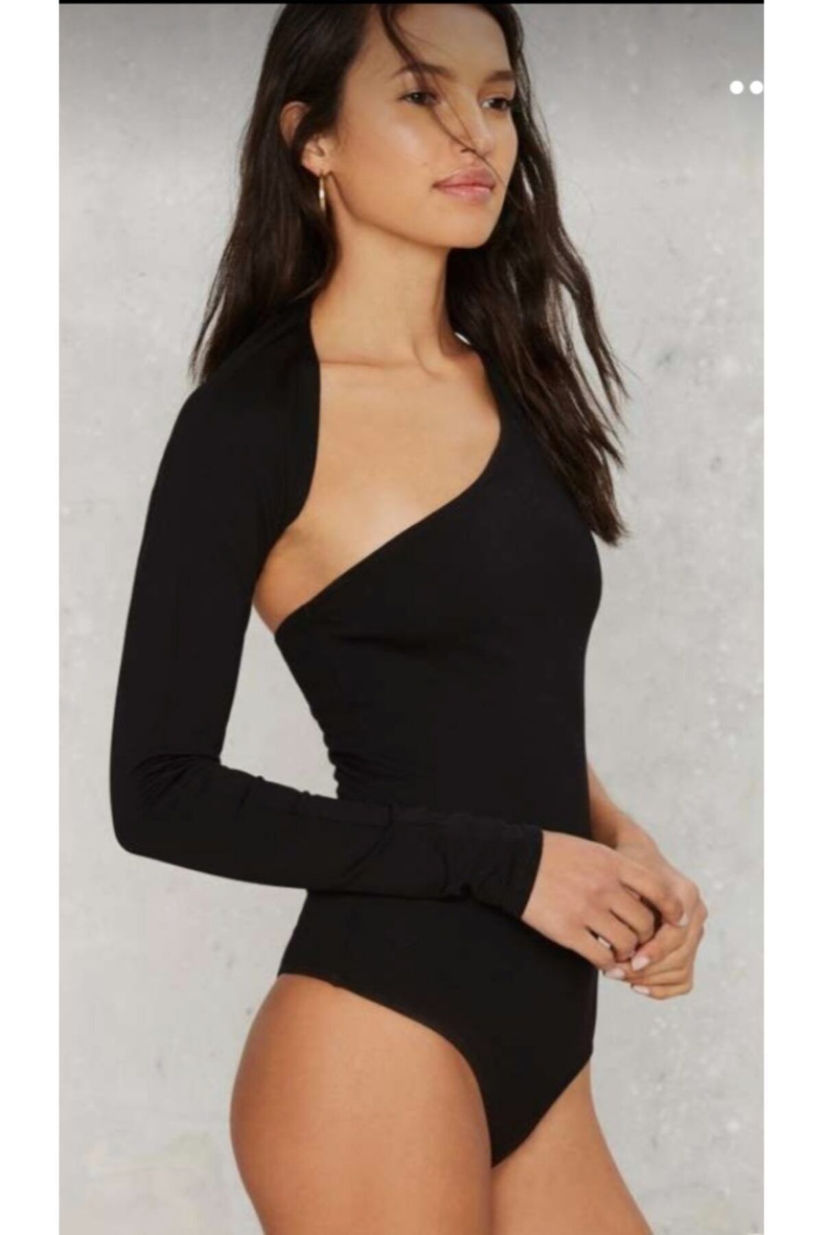 Nsb Tasarım Kadin Tek.kol Siyah Bodysuit