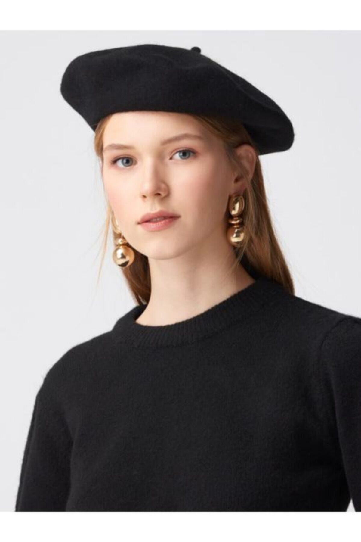 Adx Şapka Kadın Siyah Ressam Beresi