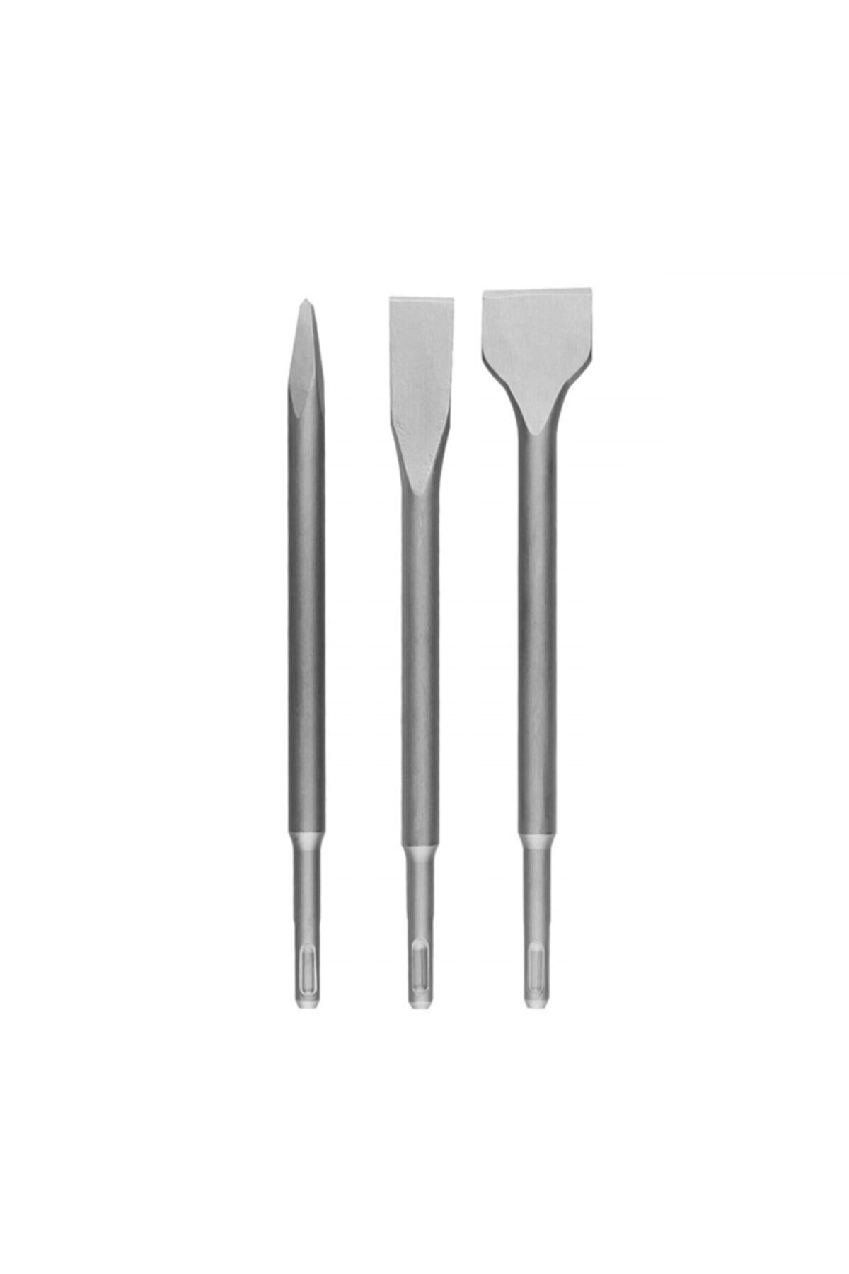 FixBaur Universal Sds+ 3'lü Keski Seti Beton Kırma Delme Kazıma Için Hilti Uç Seti Darbeli Matkap Keski Ucu