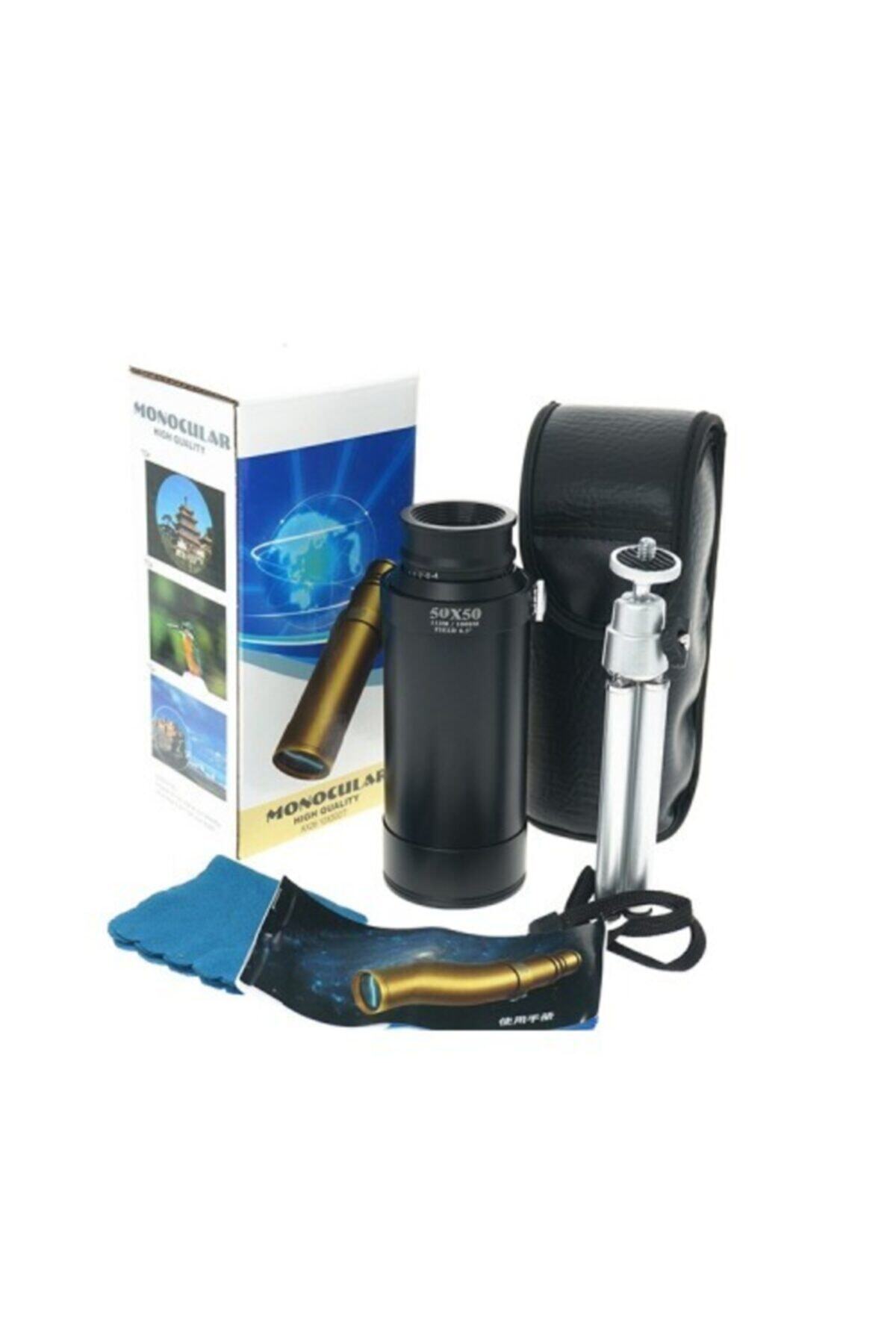 Panda 50x50 Metal Gövde Tek Gözle Büyük Mercek Dürbün