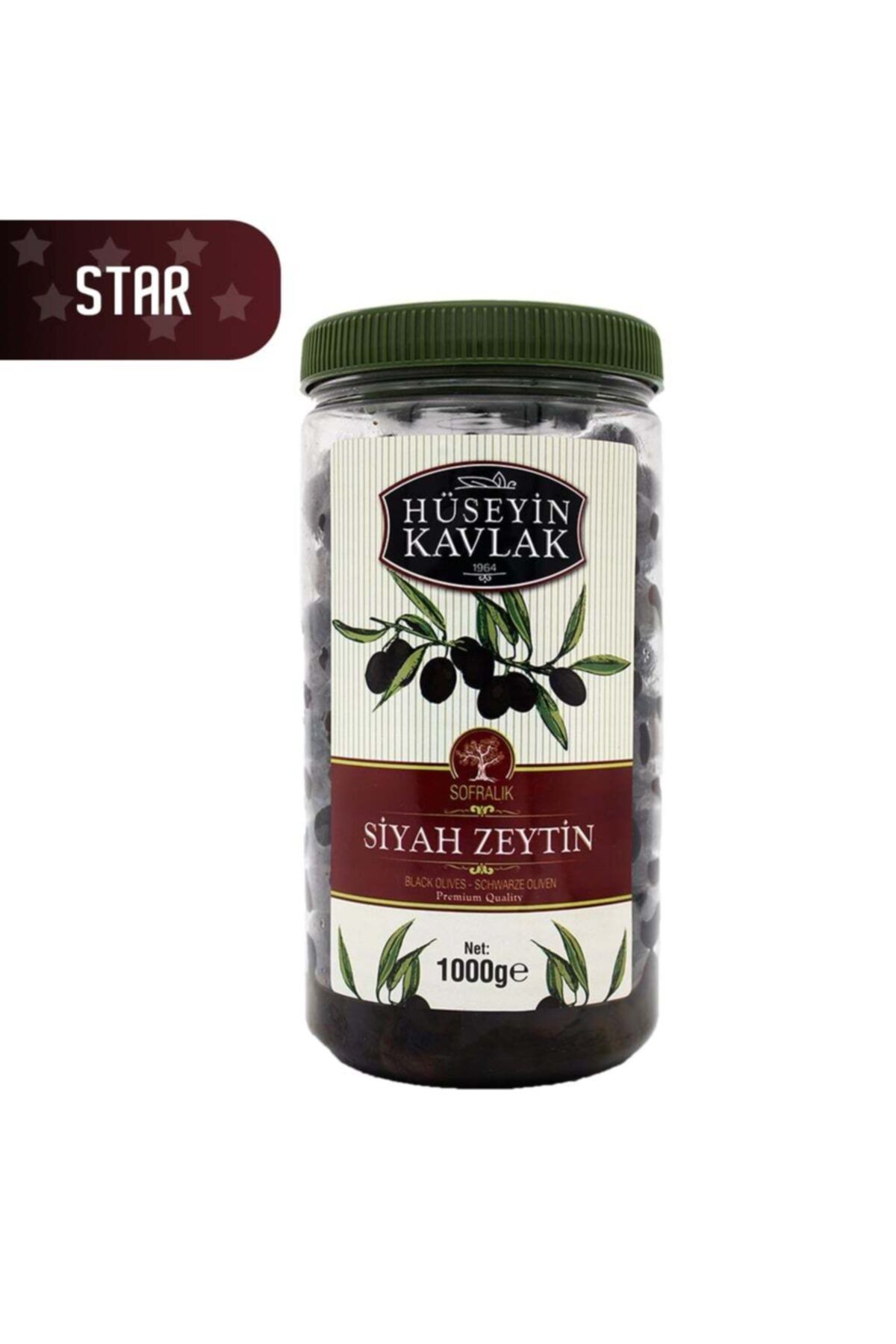 Hüseyin KAVLAK Star Siyah Zeytin 1 Kg