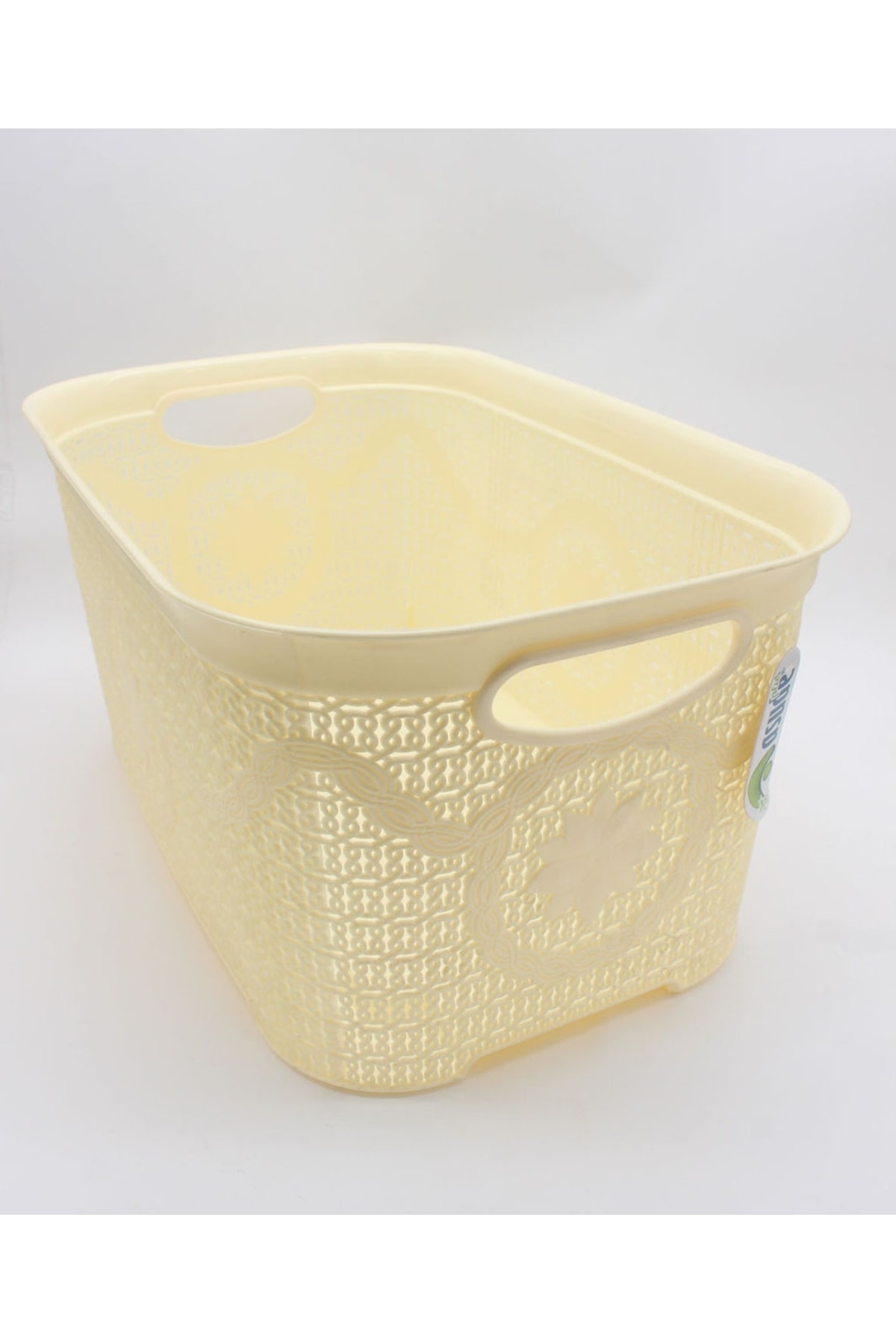 ASUDE Asd160 Örgü Çamaşır Sepeti 35lt Sarı