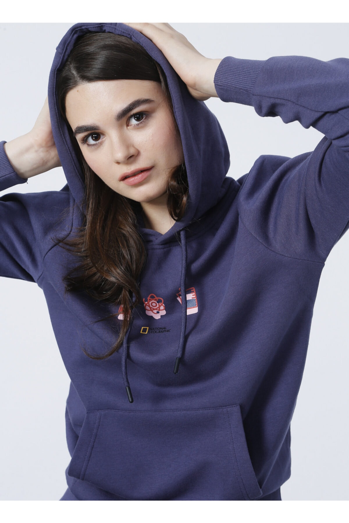 NATIONAL GEOGRAPHIC Sweatsh, L, Koyu Mor