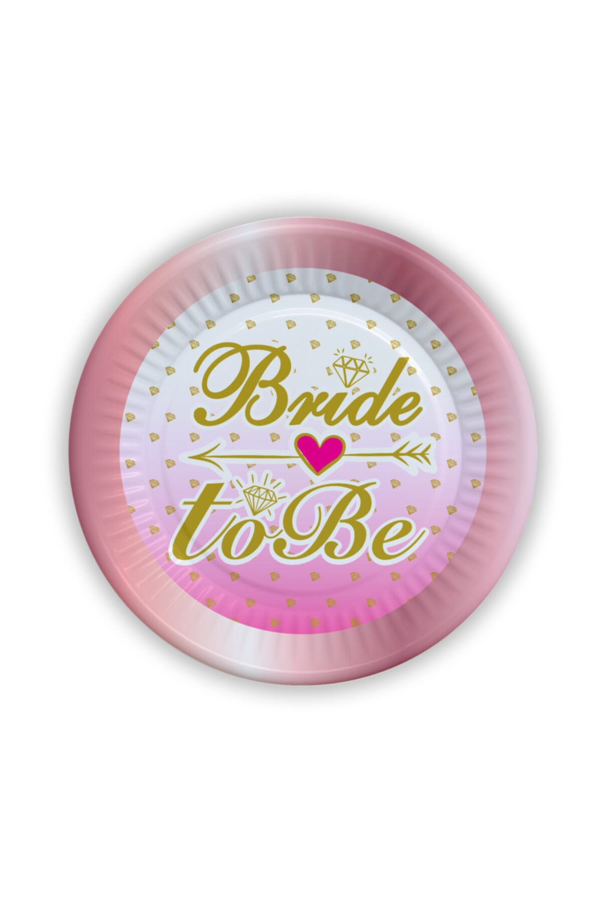 Parti Ustası Bride To Be Karton Tabak 8'li