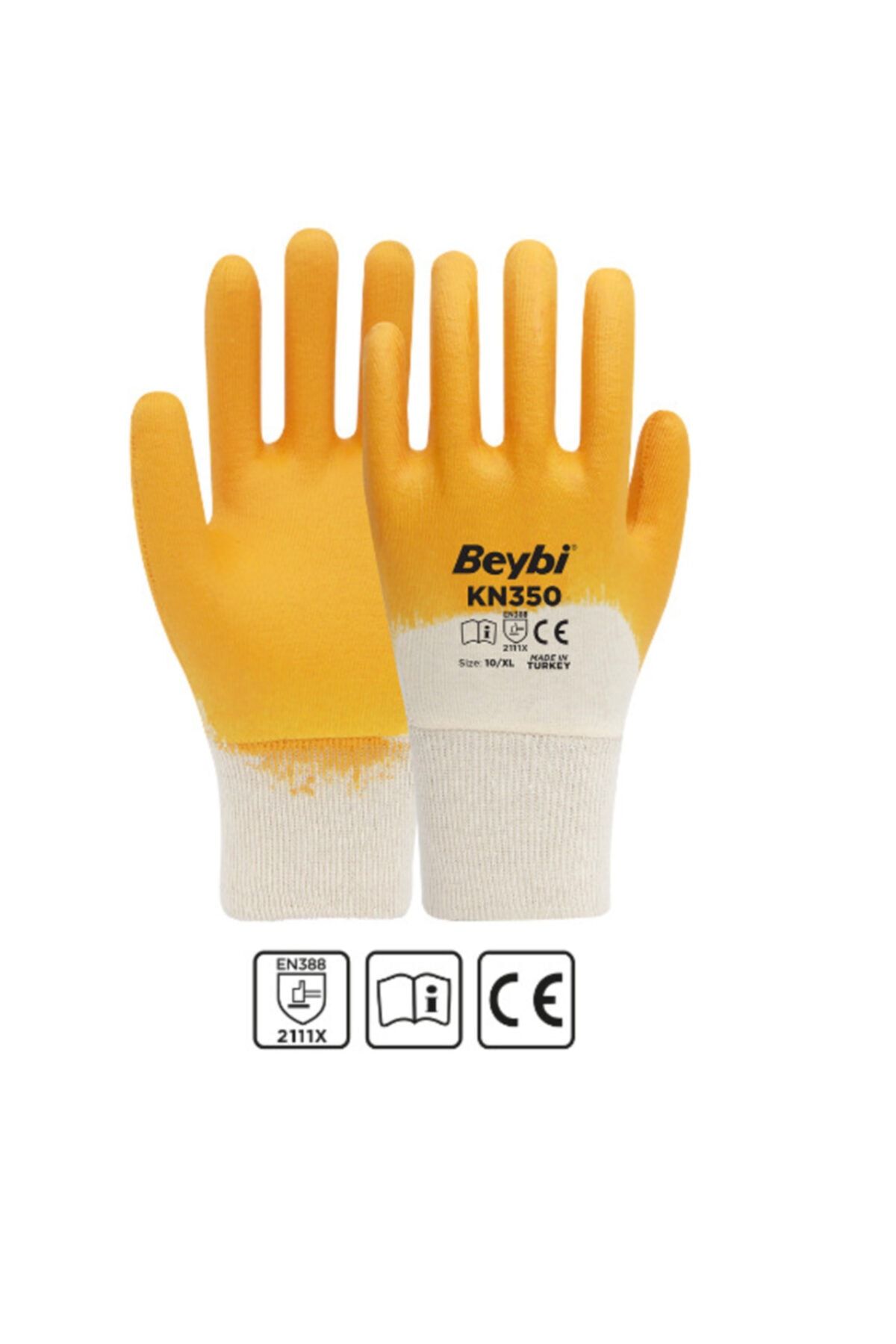 Beybi Kn-350 Iş Eldiveni Nitril Kaplama Pamuk ( 12 Çift )