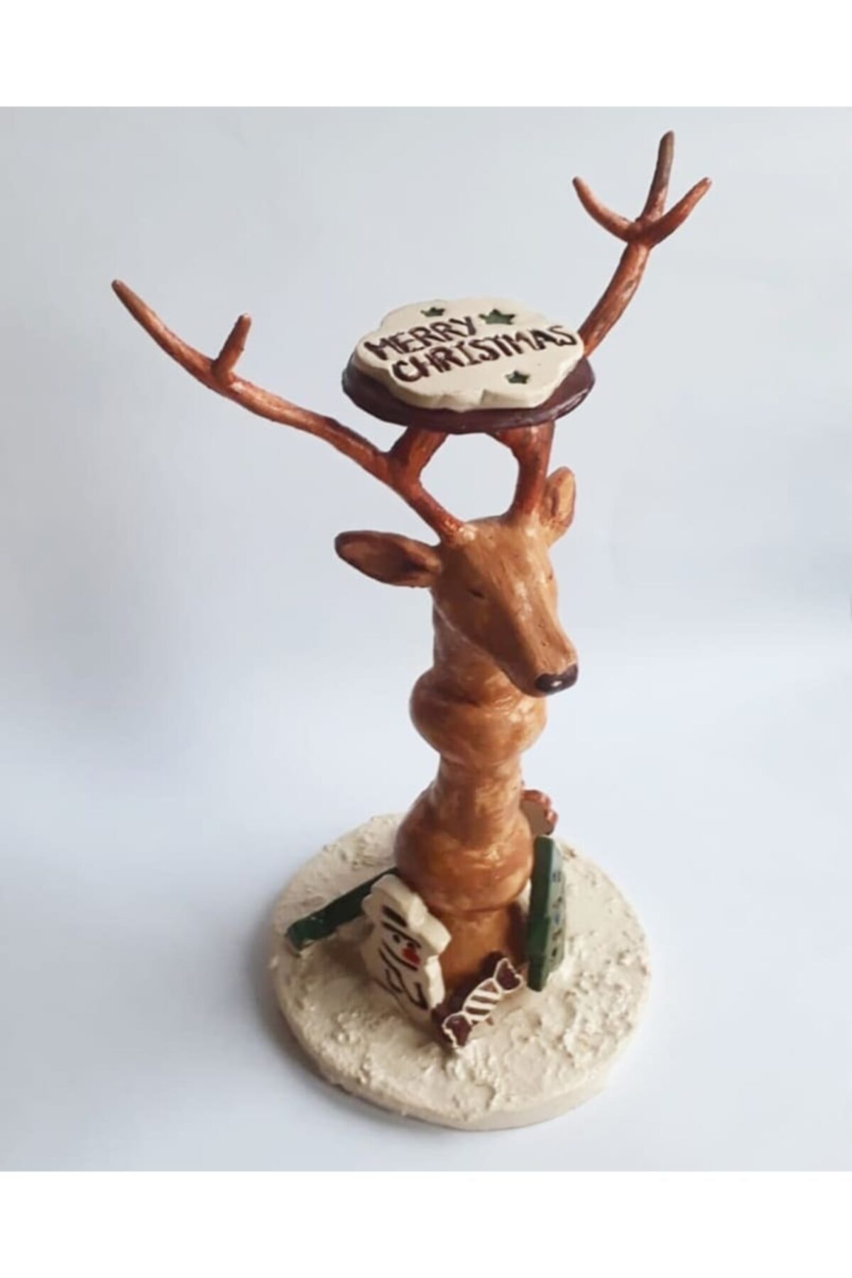 DC Ceramic El Yapımı Christmas Mumluk