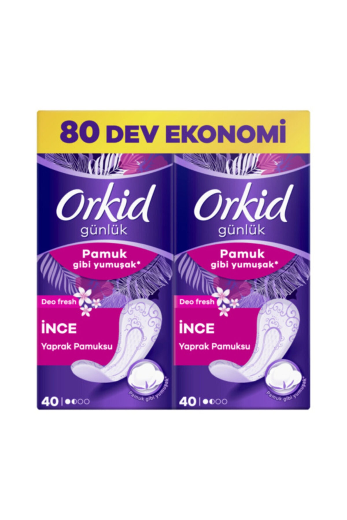 Orkid Yaprak Pamuksu Deofresh Süper Eko 80'li