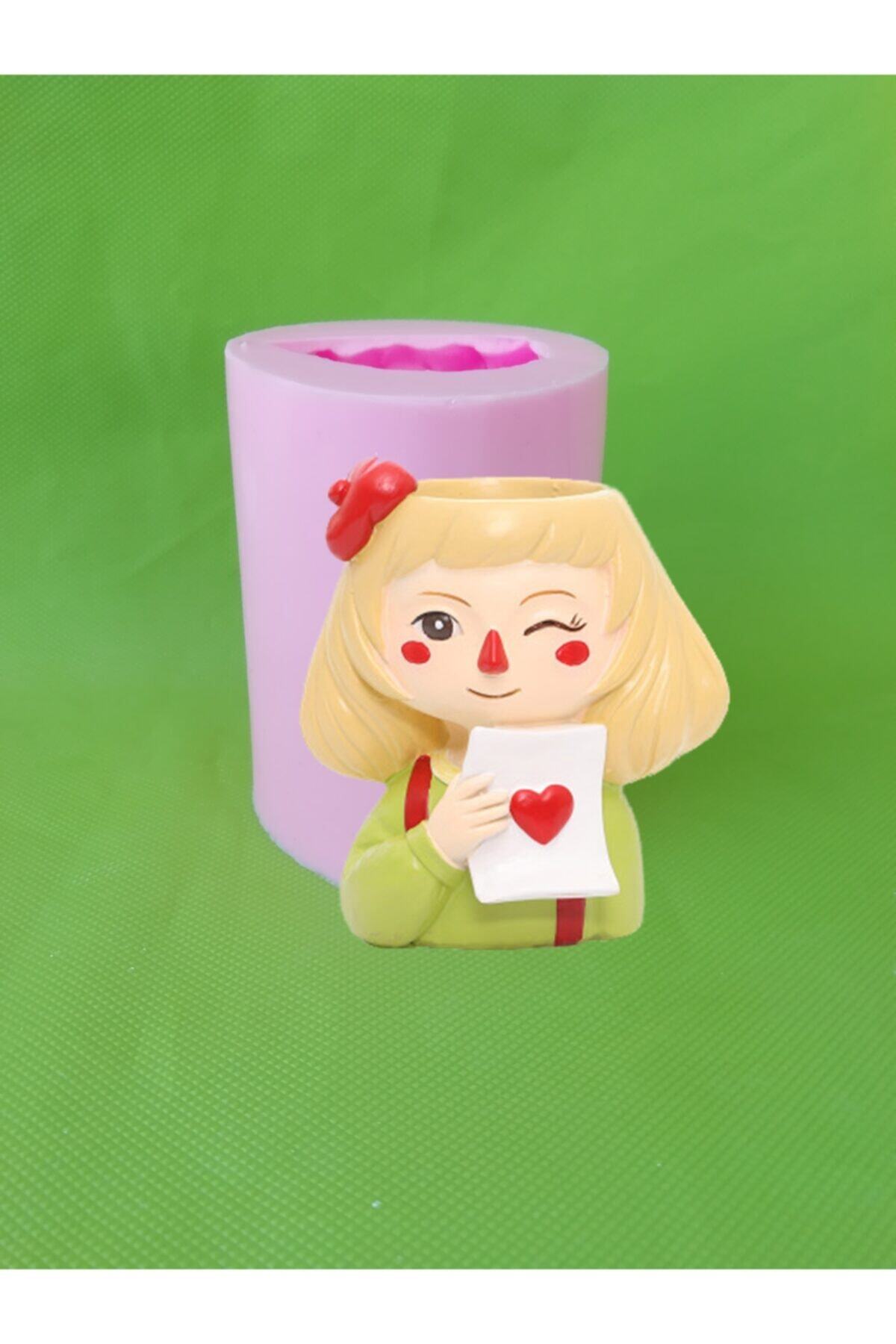 AnkaHobiMarket Hayalet Kız Saksı No:3 Silikon Kalıp