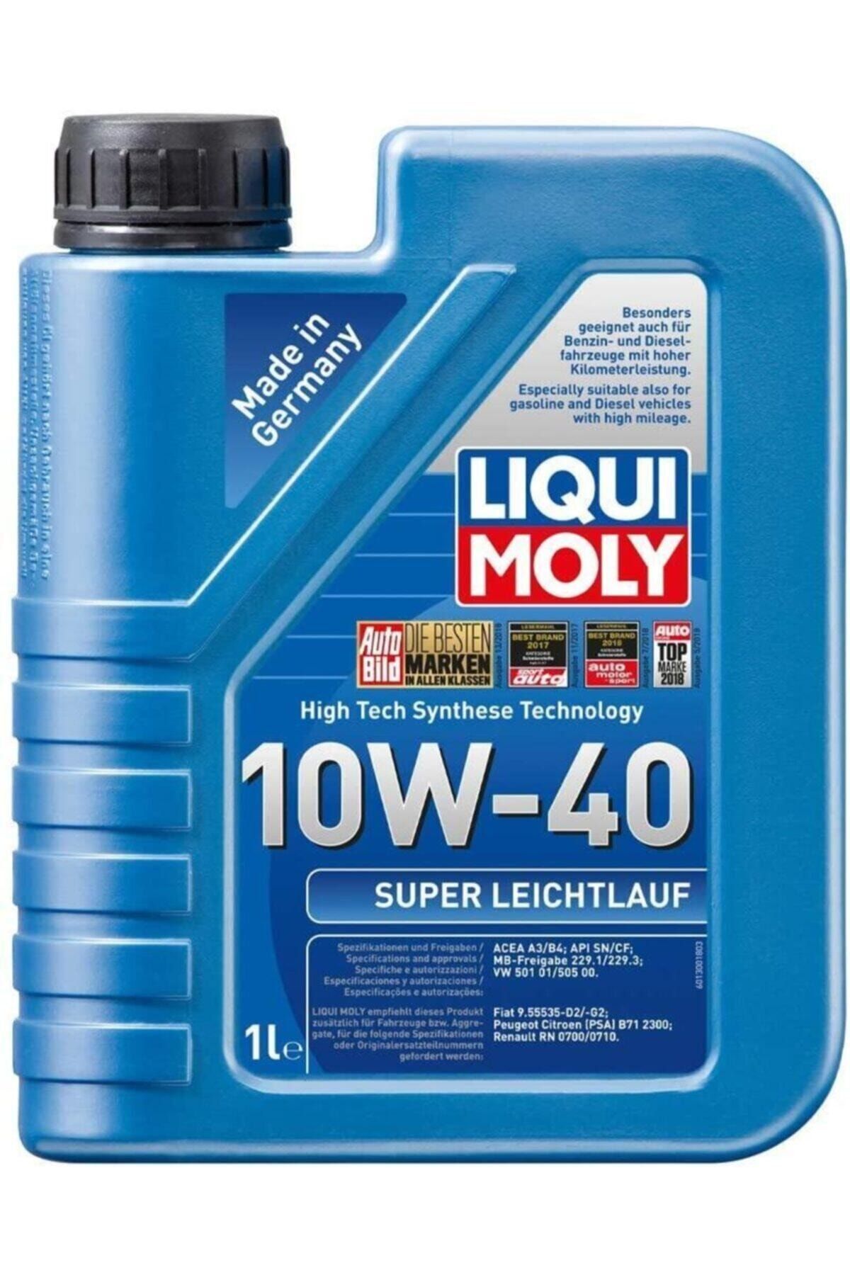 Liqui Moly Super 10w40 Motor Yağı Süper Sentetik 1 Lt. 9503