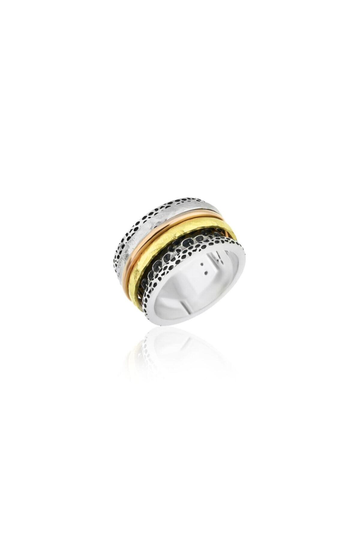 Nese Design Spinner Iki Renk Yüzük Ag925