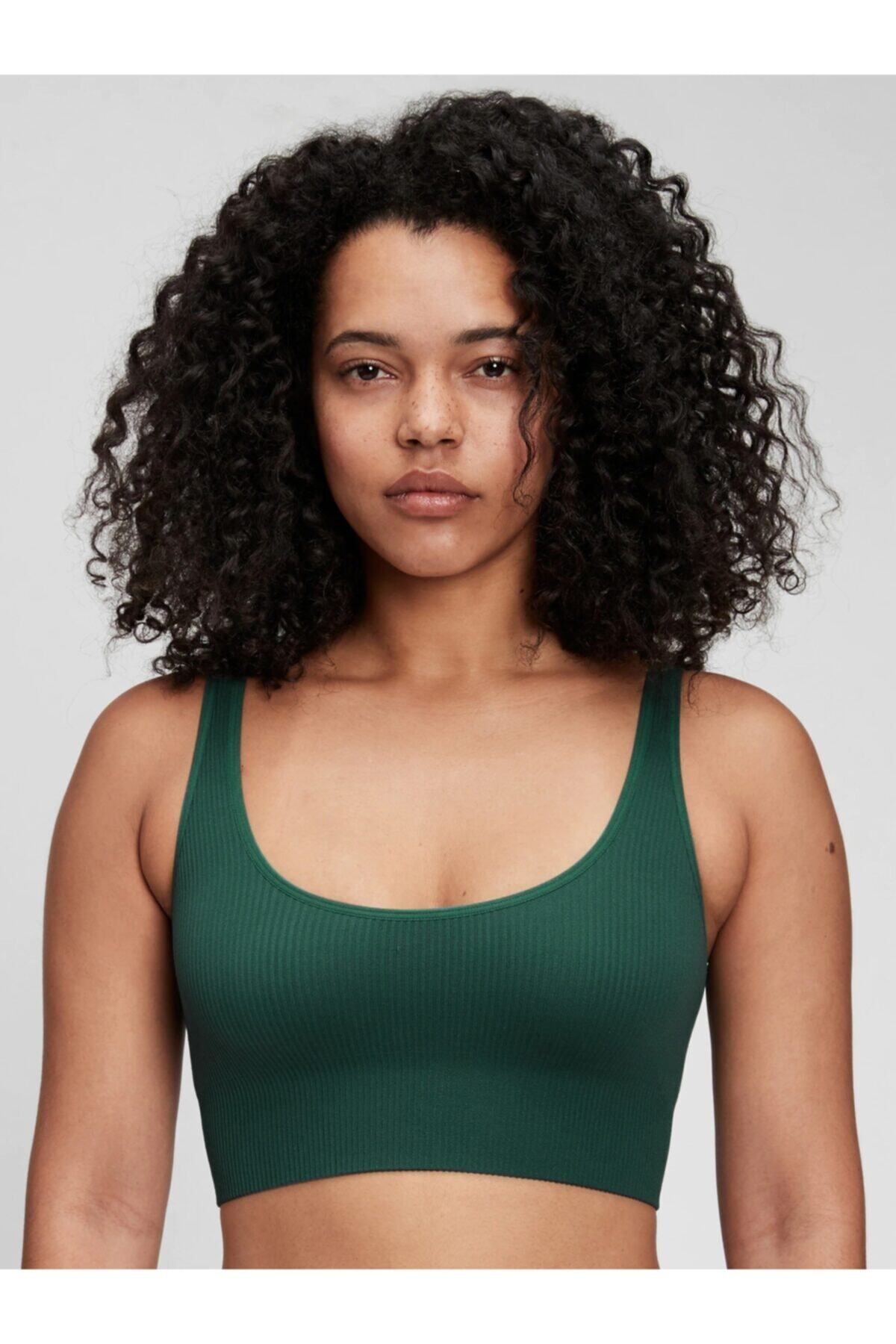 GAP Kadın Yeşil Dikişsiz Fitilli Bralet