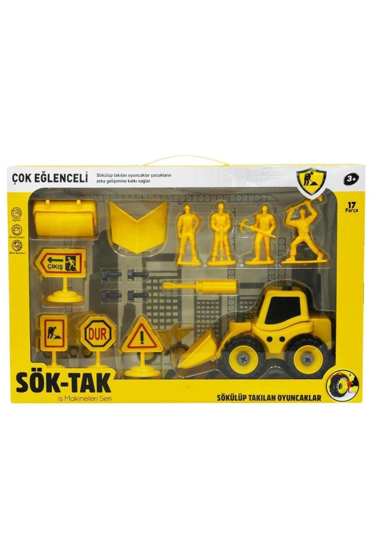 BRCTOPTAN Sök Tak Dozer Ve Inşaat Seti 17 Parça