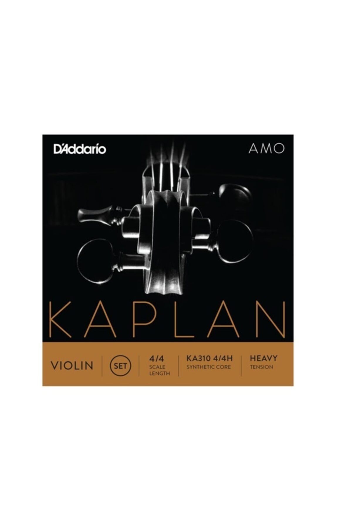 Daddario Daddarıo Ka310h Keman Tel Seti, Kaplan Amo, 4/4 Scale, Heavy Te