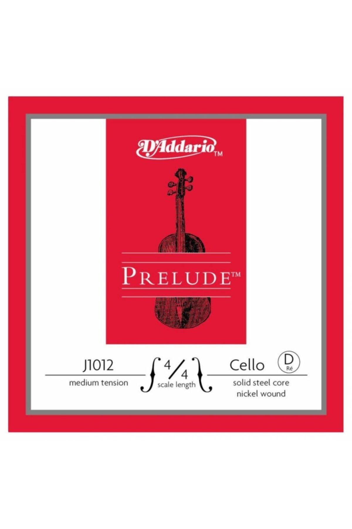 Daddario Daddarıo J1012 4/4m Cello Tek Tel, Prelude, D-re, 4/4 Scale, Med