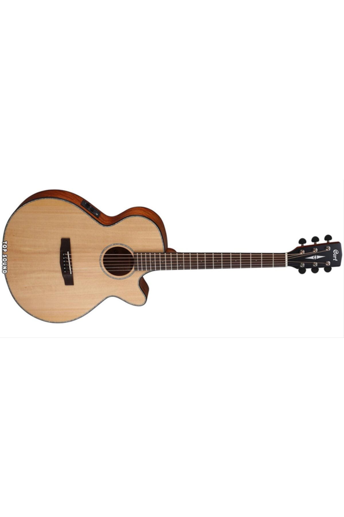 CORT Sfx-ens Elektro Akustik Gitar, Natürel Satin, Ladin Ka