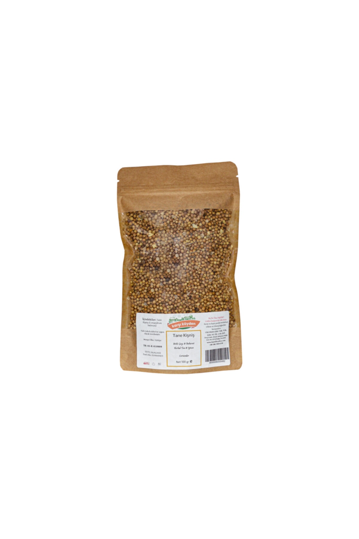 Karşı Köyden Kişniş Tohumu (coriandrum Sativum) - 100gr
