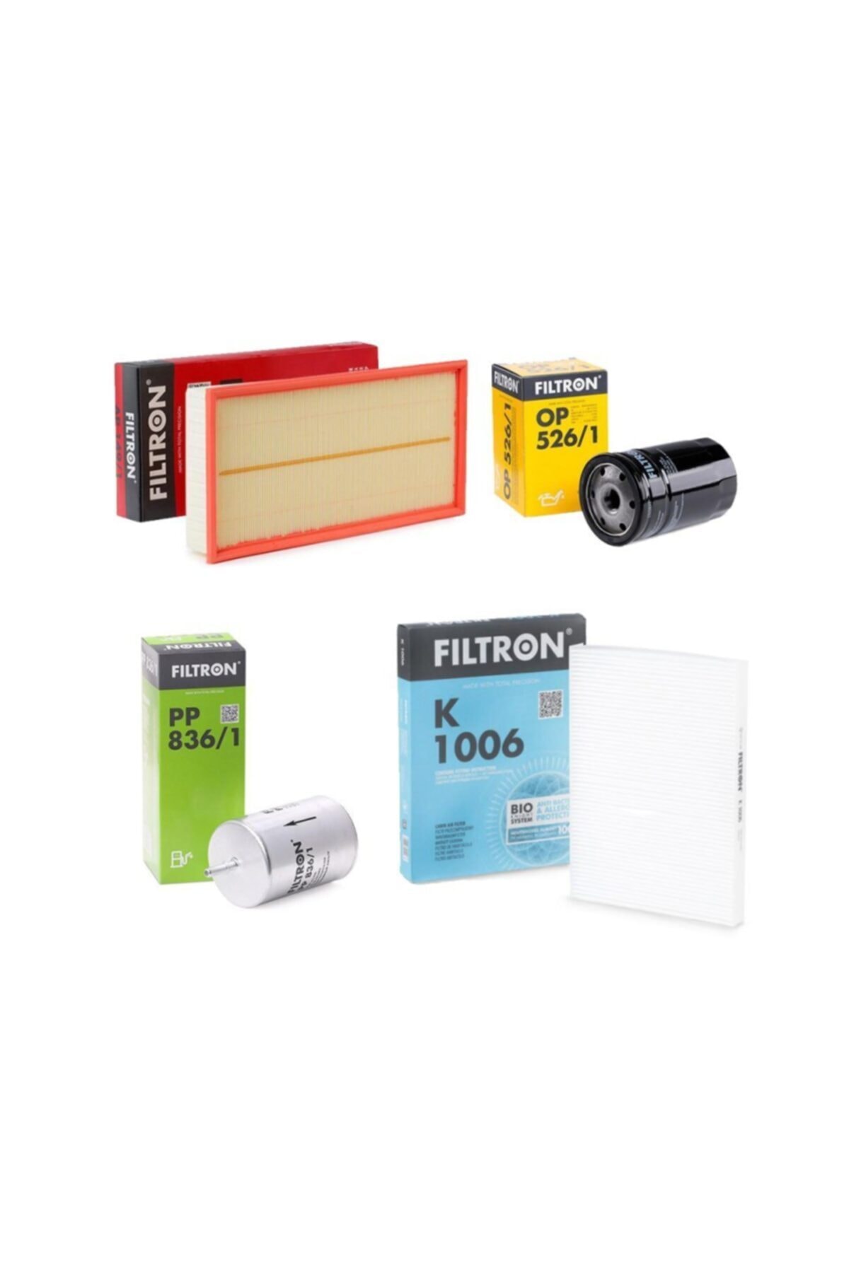 Filtron Bora 1.6 8 Valf Akl Motor Periyodik Bakım Seti (benzin Filtresi Dahil)