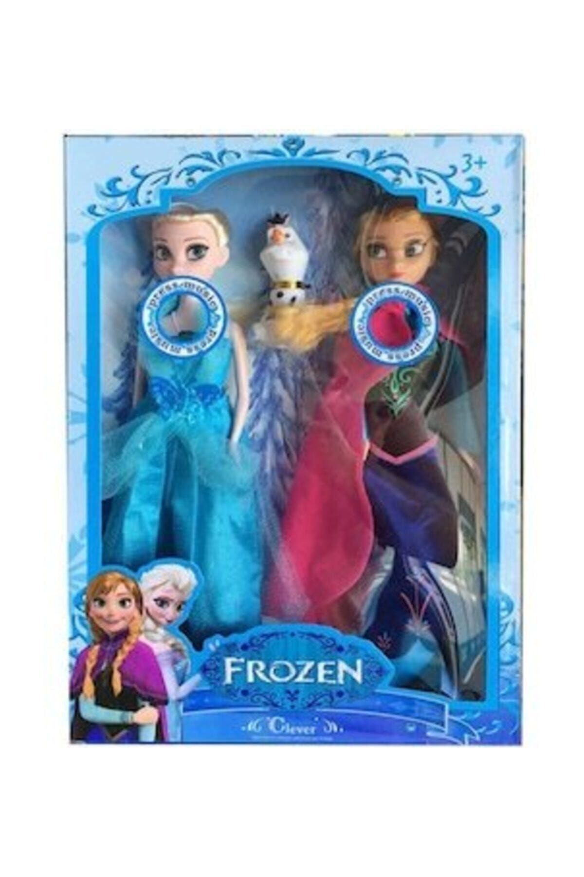 ERKOL OYUNCAK Karlar Ülkesi Olaflı Anna Elsa Oyuncak Bebek 2 side Müzikli Şarkı Söyleyen 30 cm