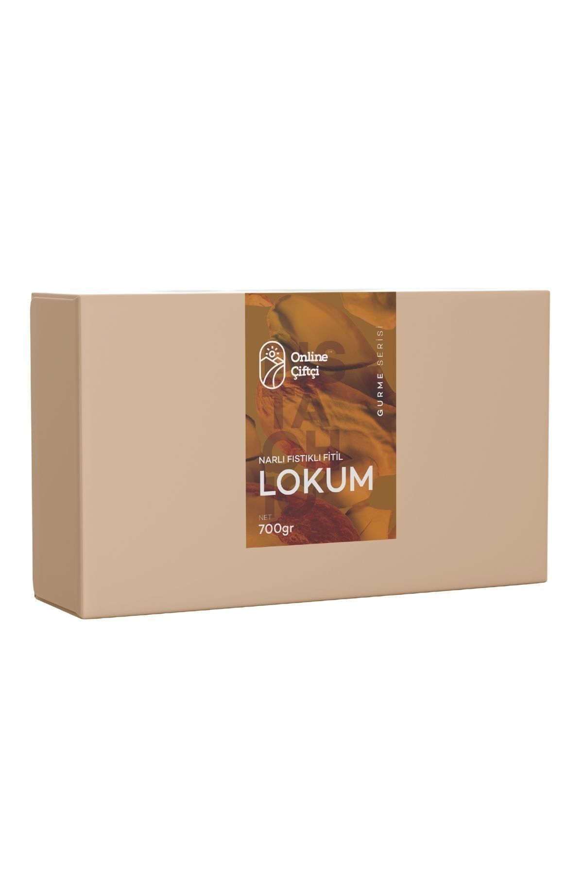 OnlineÇiftçi Antep Fıstıklı Narlı Fitil Lokum 700gr